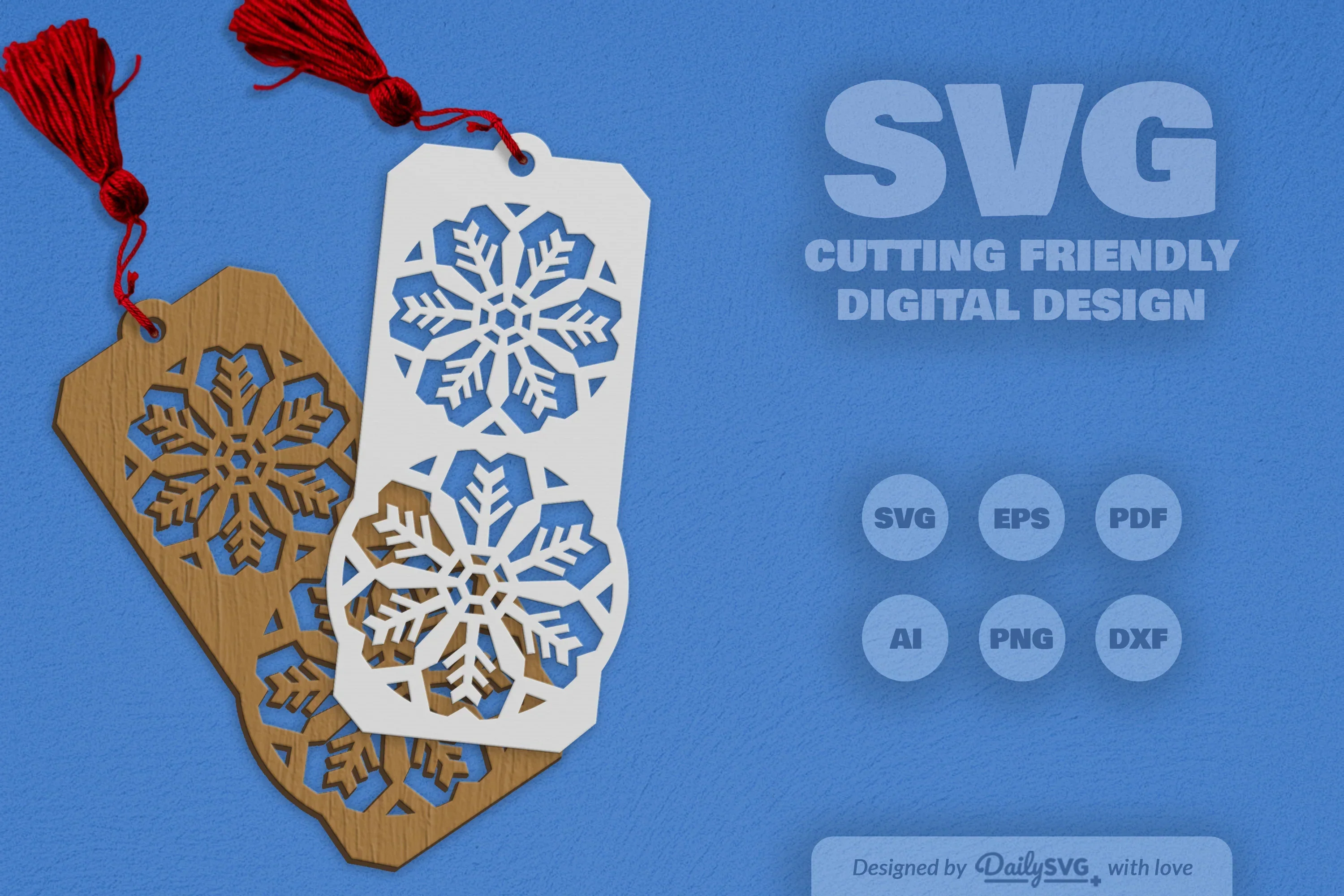 Daily Snowflake Junk Journal SVG Bundles - Image 6