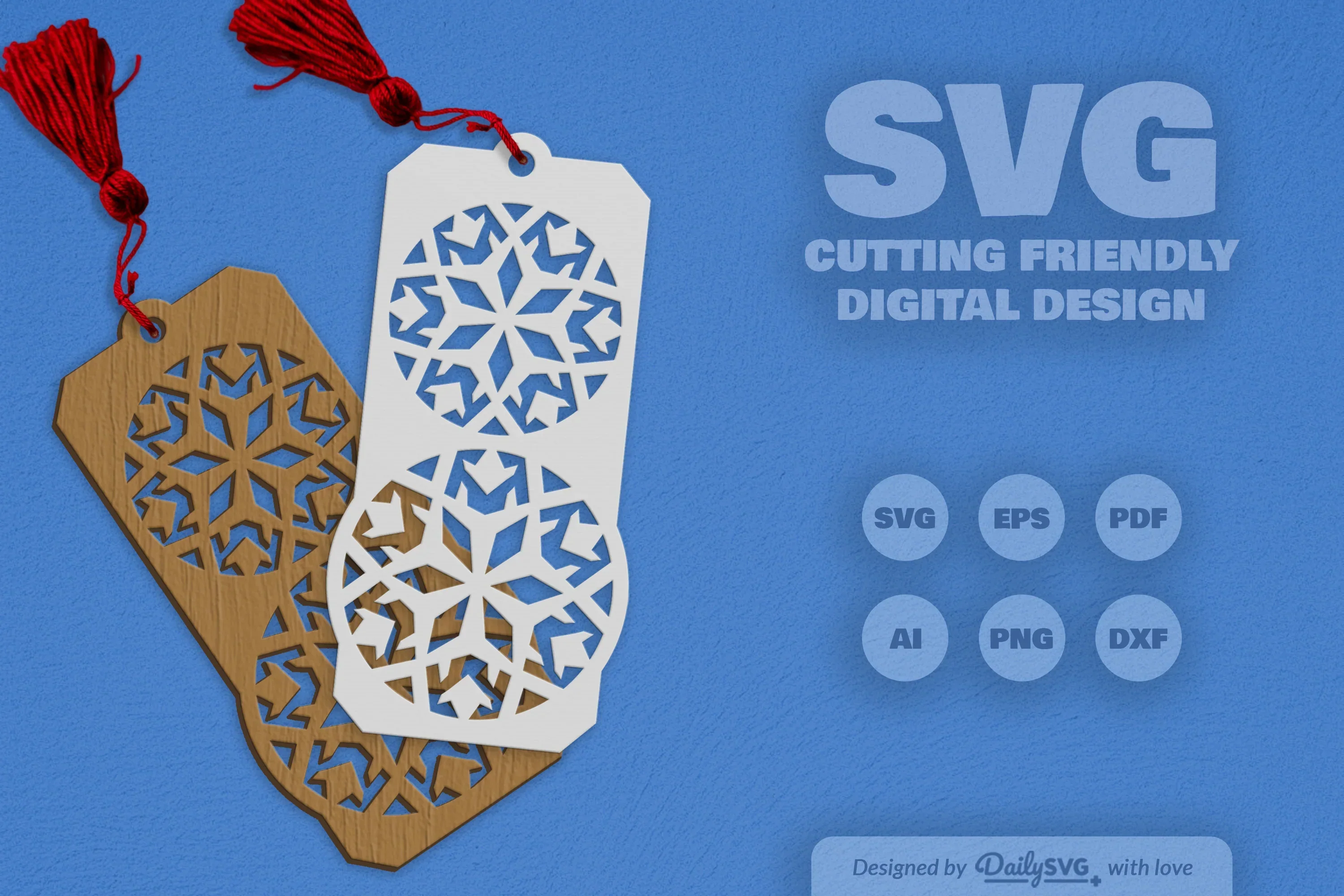 Daily Snowflake Junk Journal SVG Bundles - Image 8
