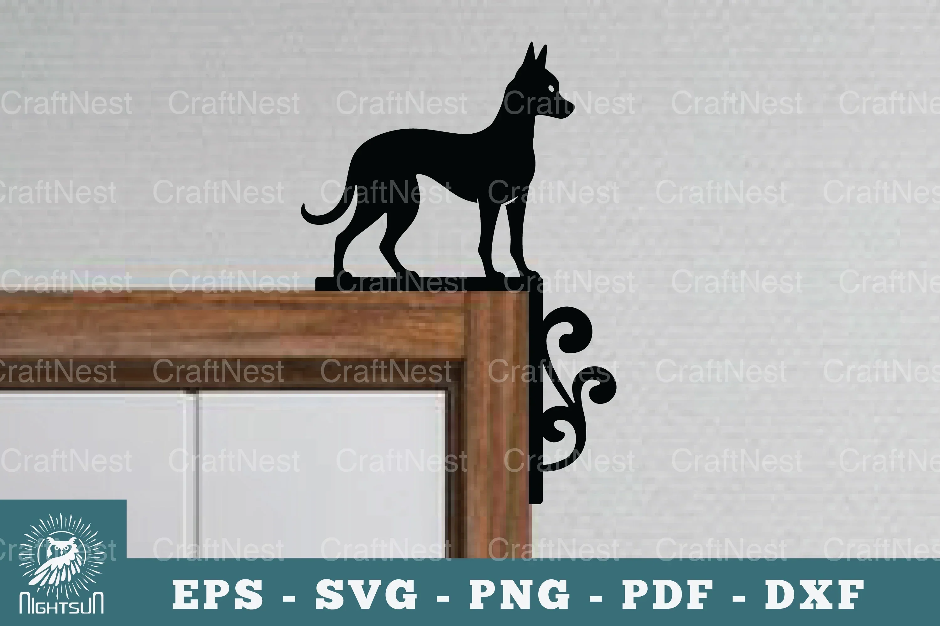 Dog Door Corner Lasercut SVG Bundle