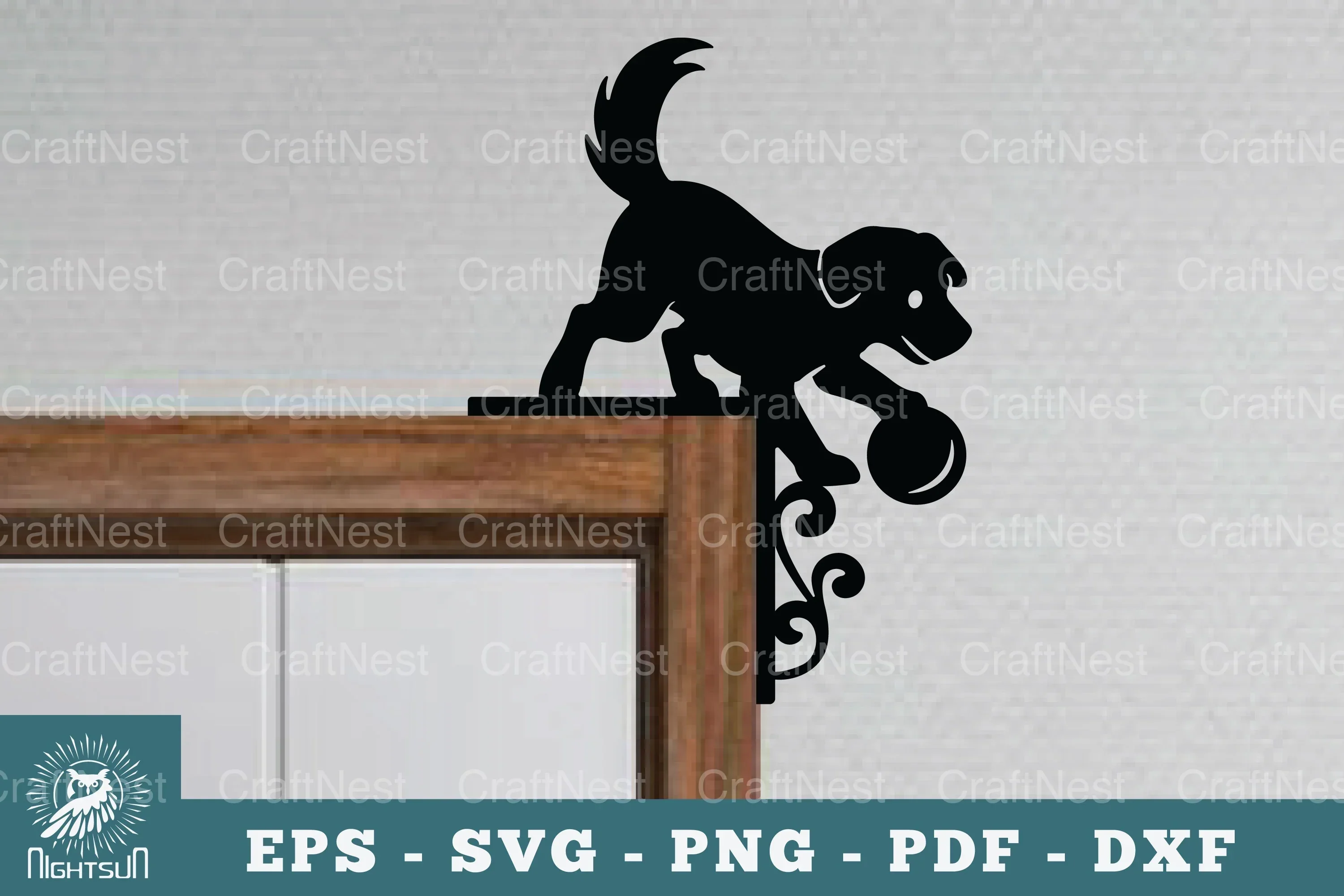 Dog Door Corner Lasercut SVG Bundle