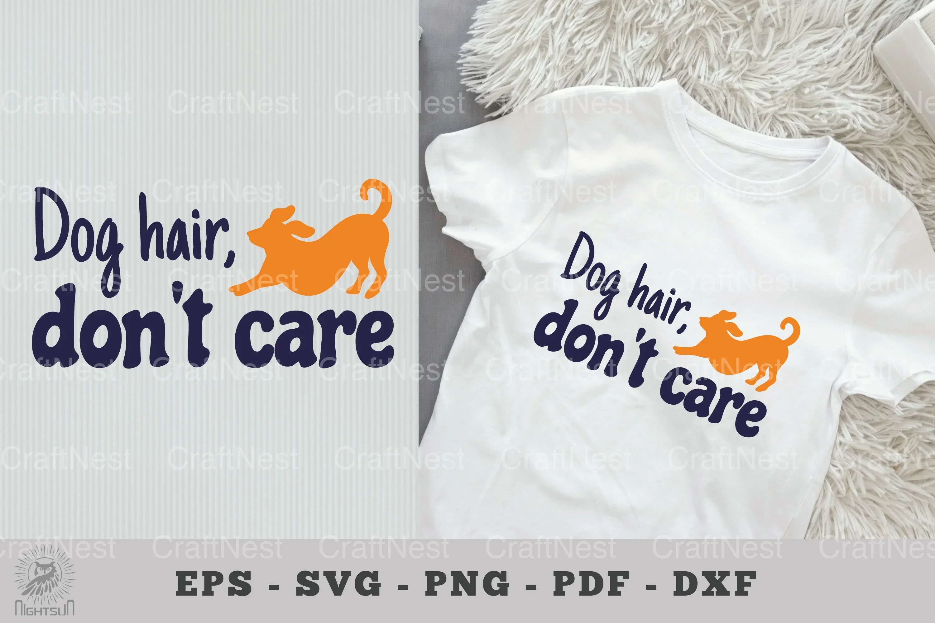 Dog Hair Don't Care: Dog Quotes SVG Bundle