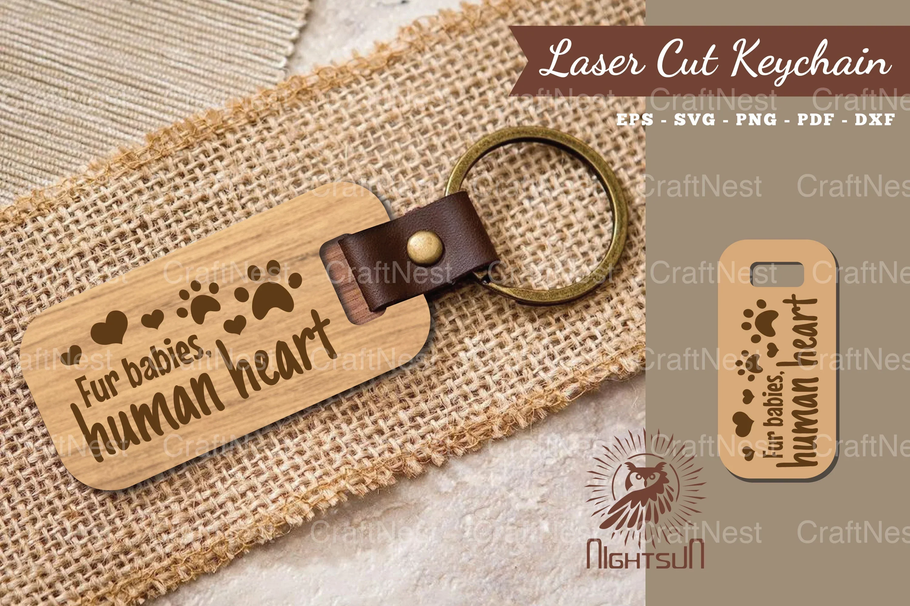 Dog Quotes Laser Cut Keychain Bundle