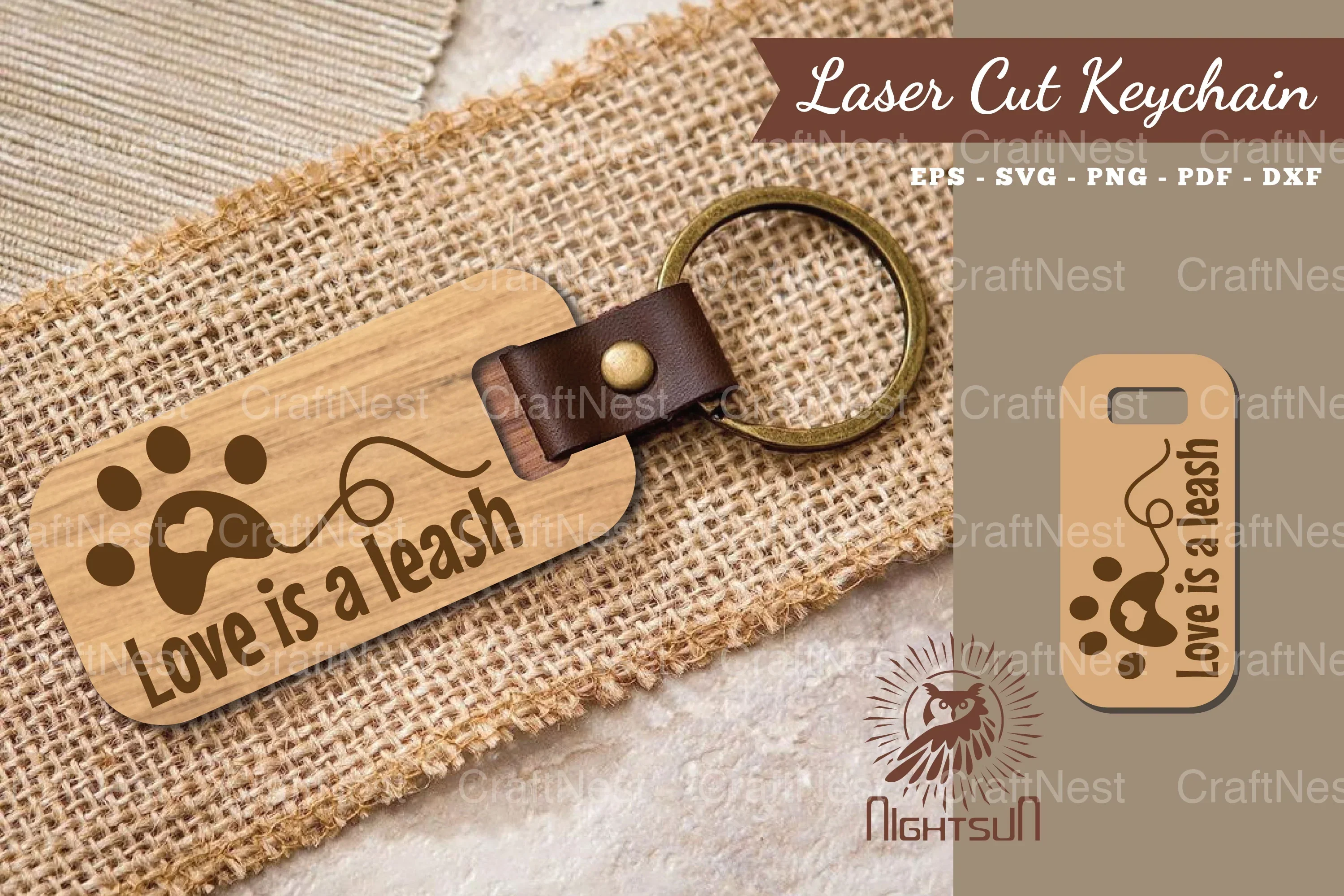 Dog Quotes Laser Cut Keychain Bundle