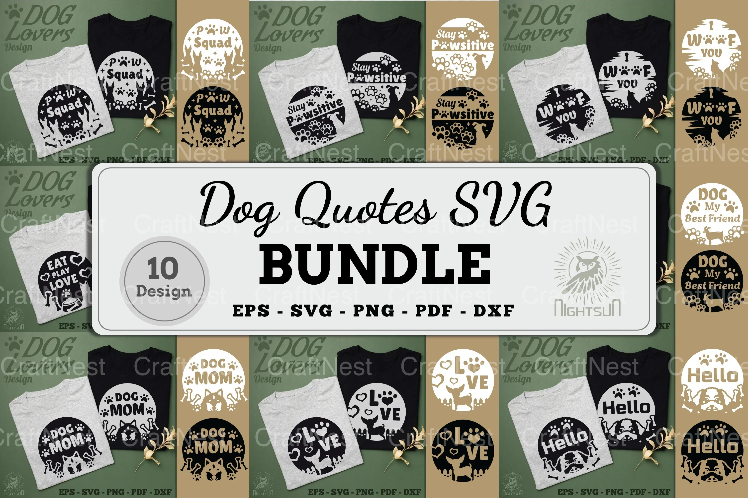 Dog Quotes SVG Bundle