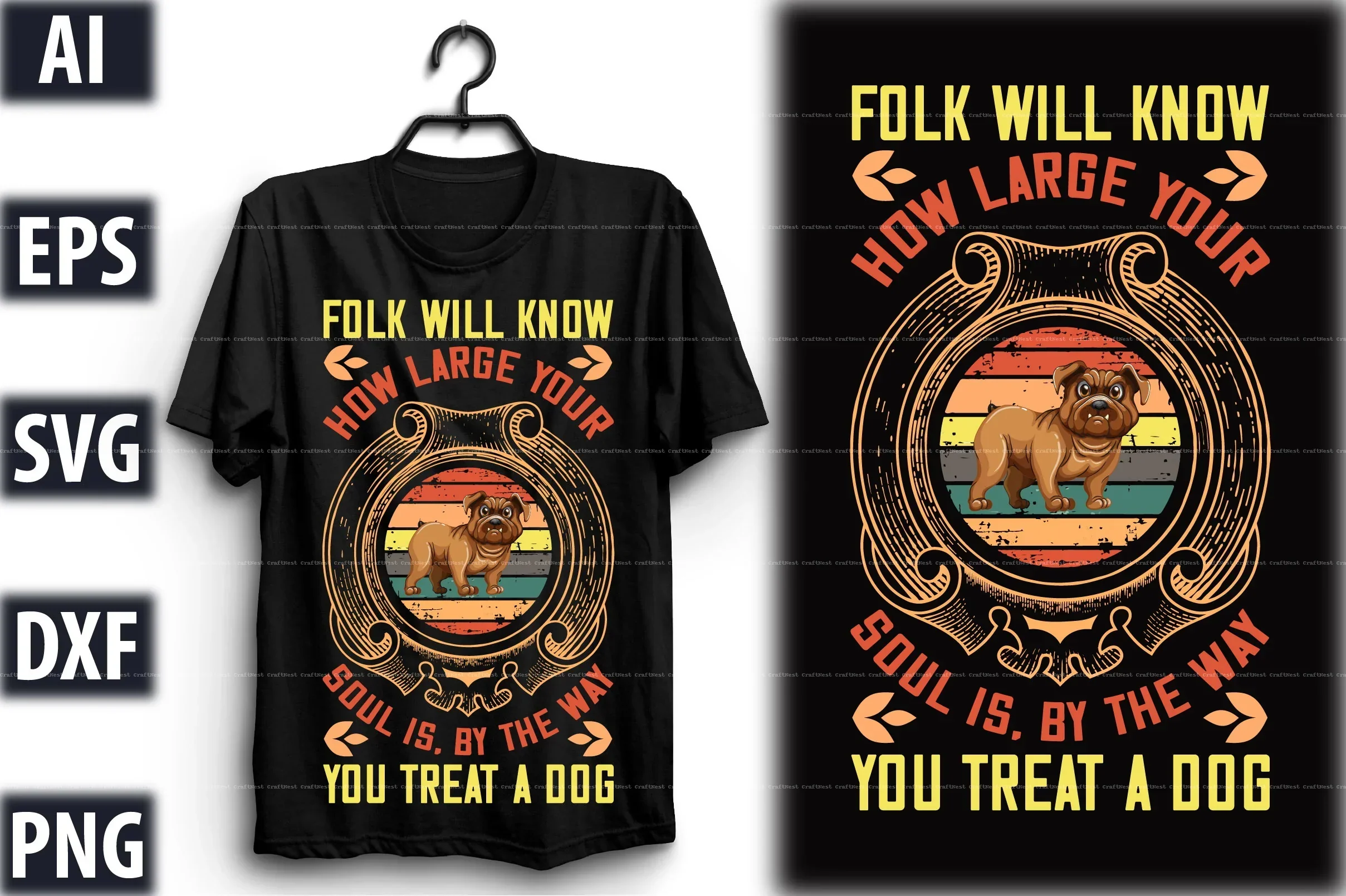Dog T-Shirt Design SVG Bundle - Image 9