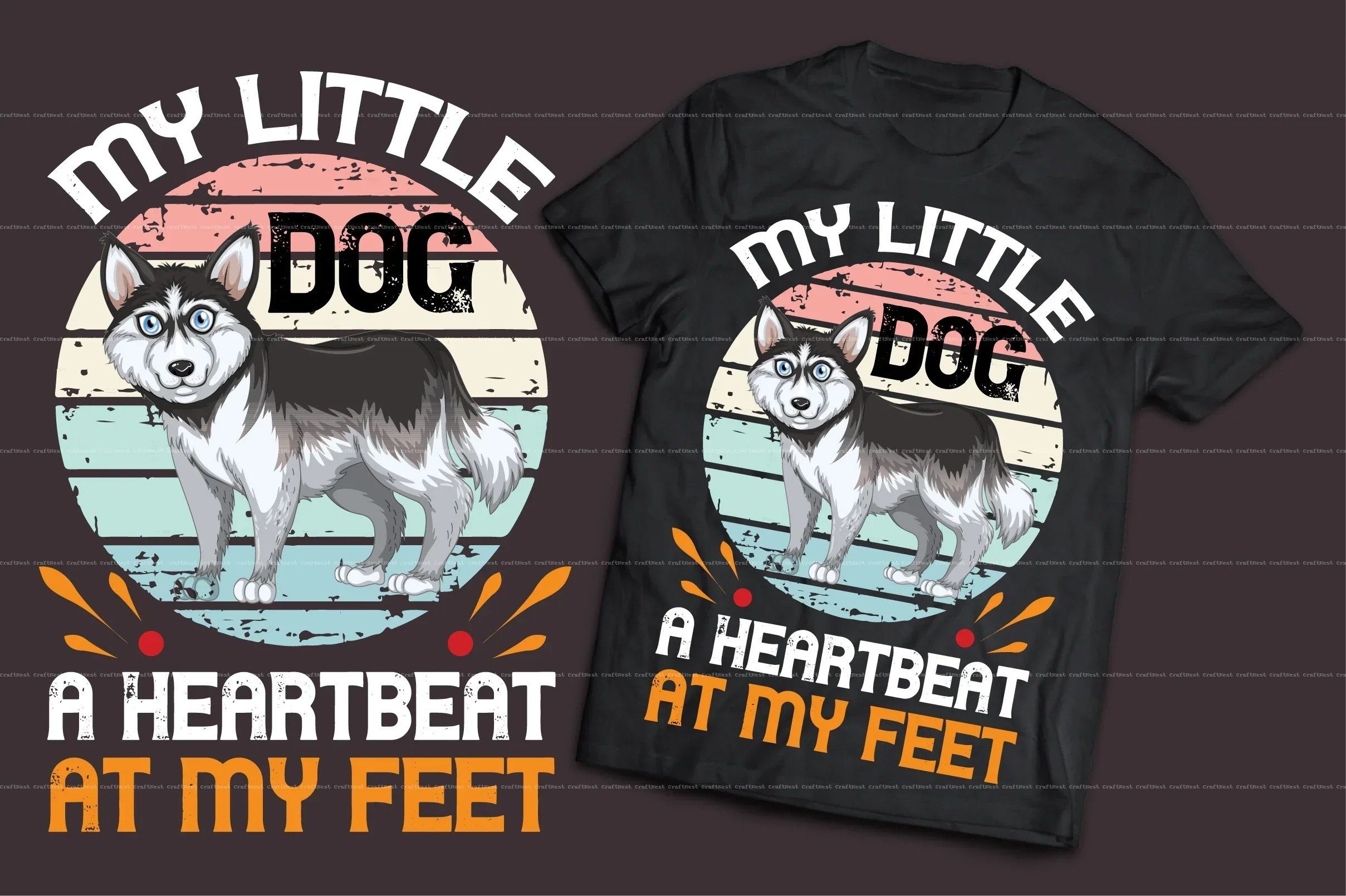 Dog T-Shirt Design SVG Bundle - Image 10