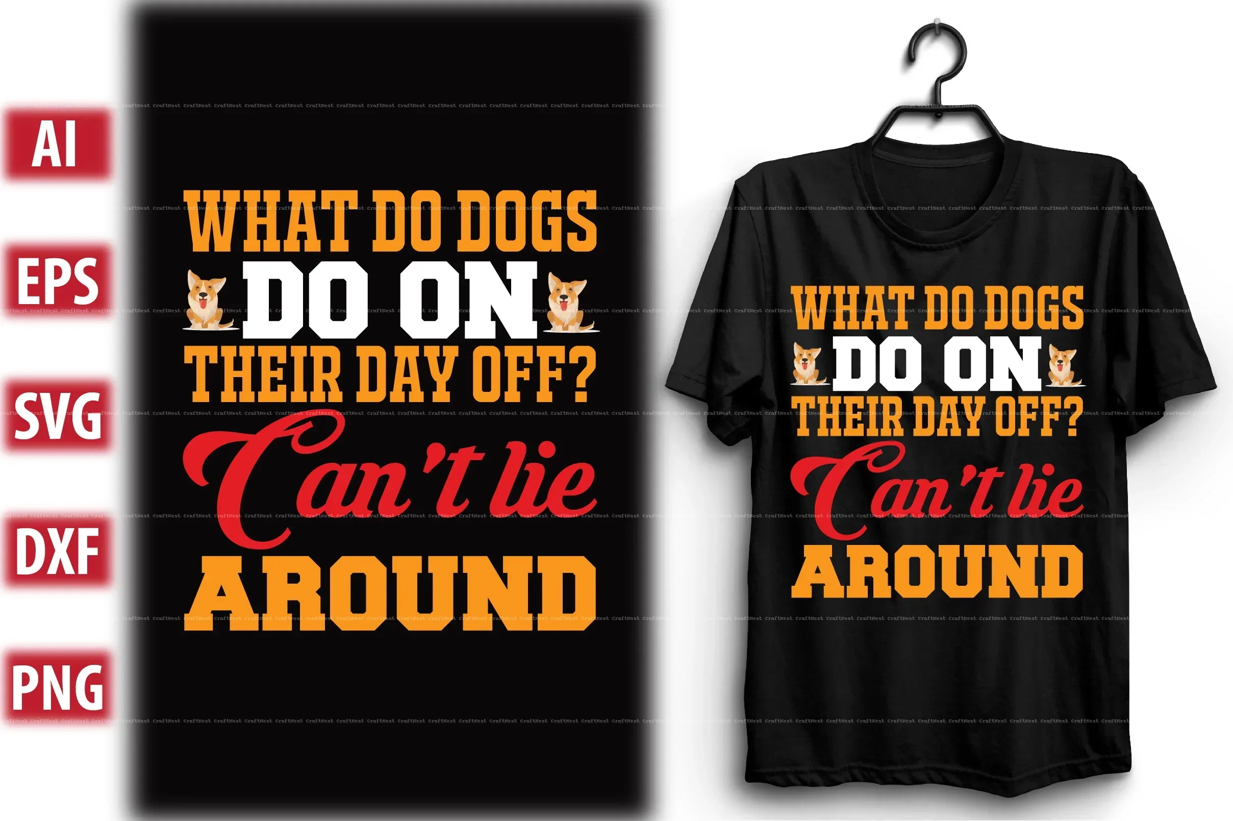 Dog T-Shirt Design SVG Bundle - Image 10