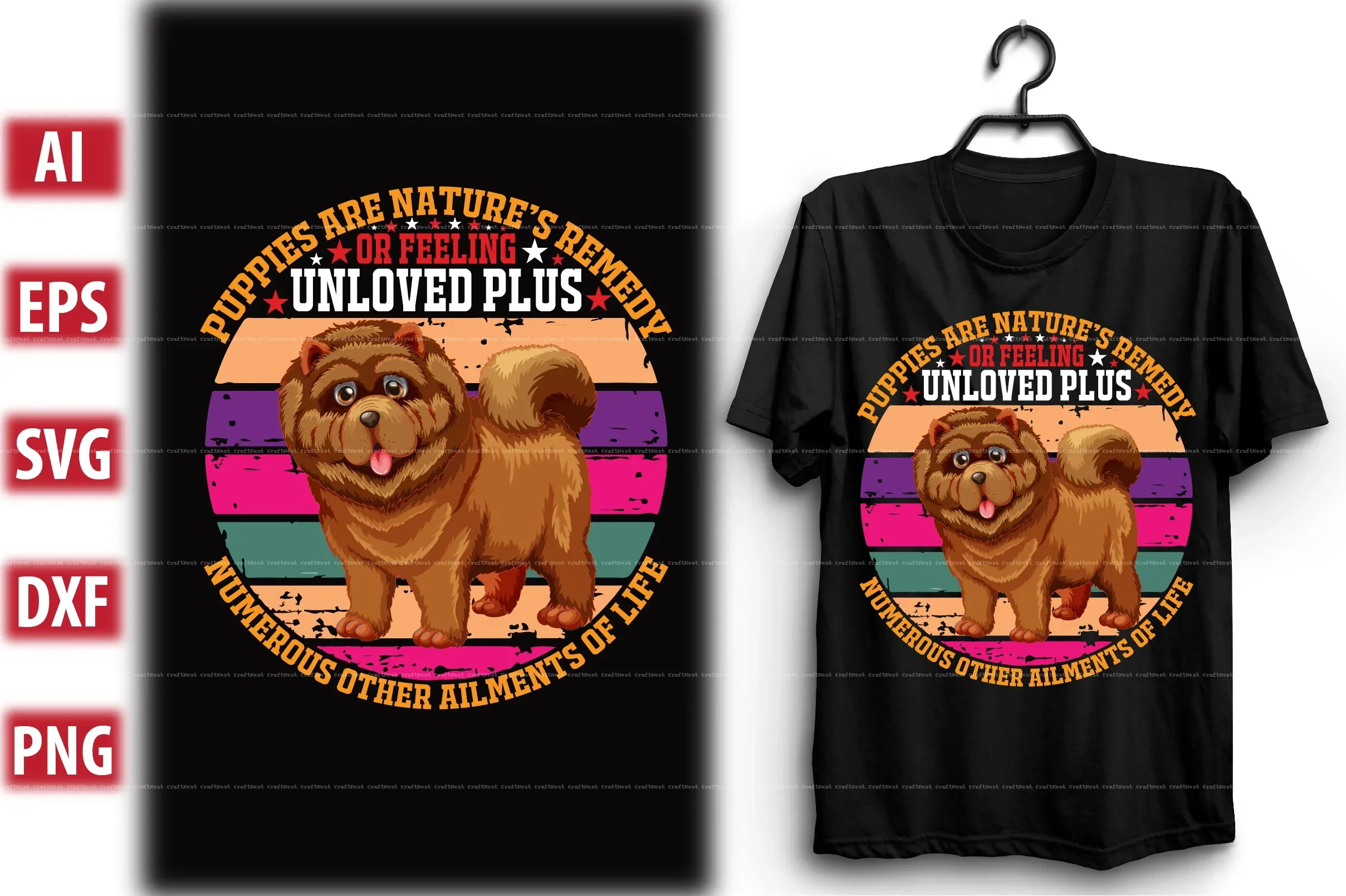 Dog T-Shirt Design SVG Bundle - Image 5
