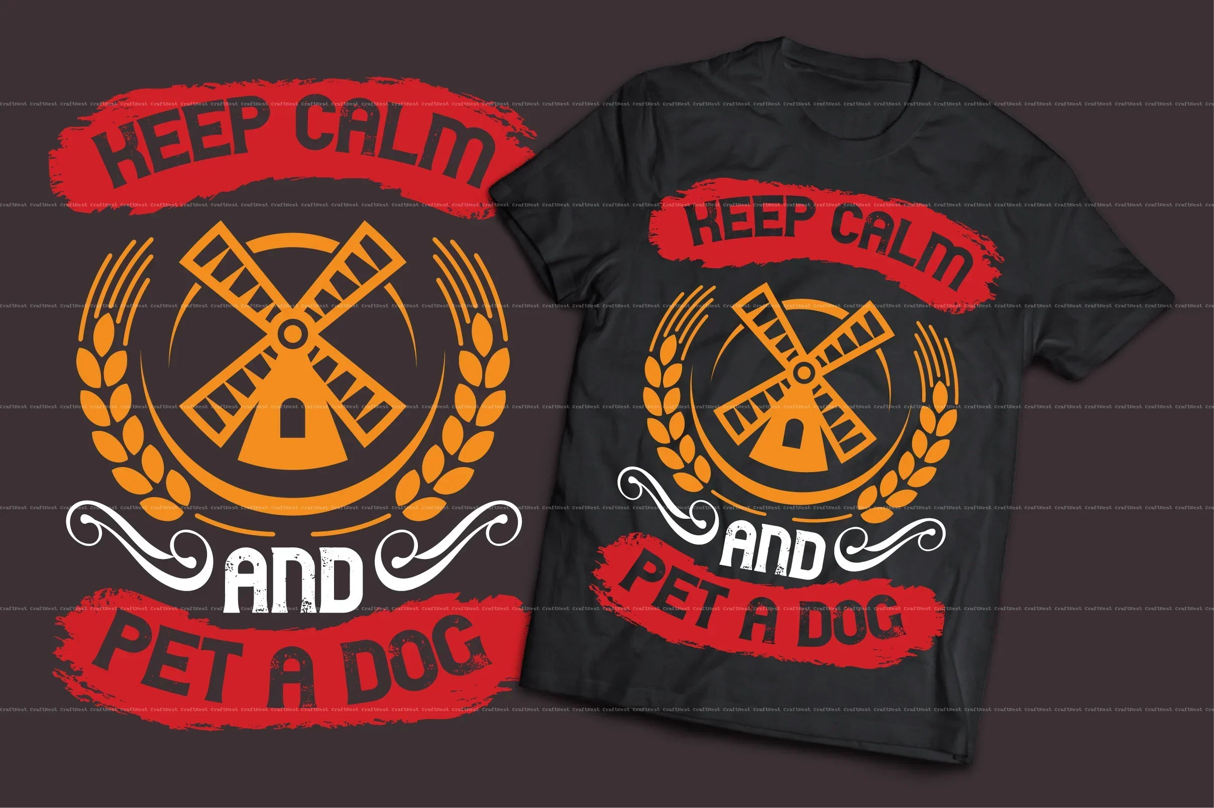 Dog T-Shirt Design SVG Bundle - Image 3