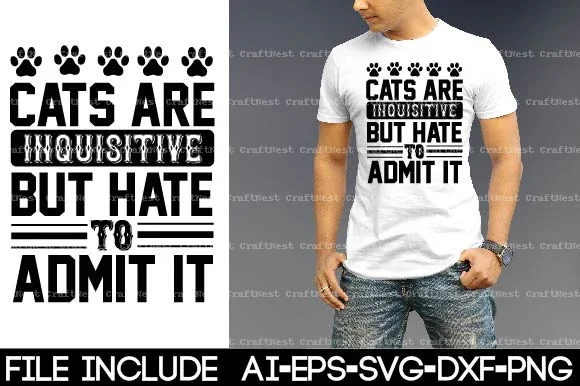 Cat T-Shirt SVG Bundle - Image 2