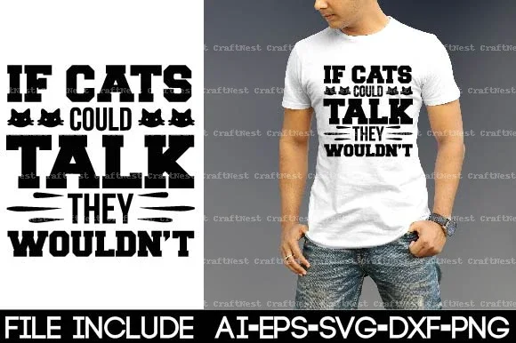 Cat T-Shirt SVG Bundle - Image 4
