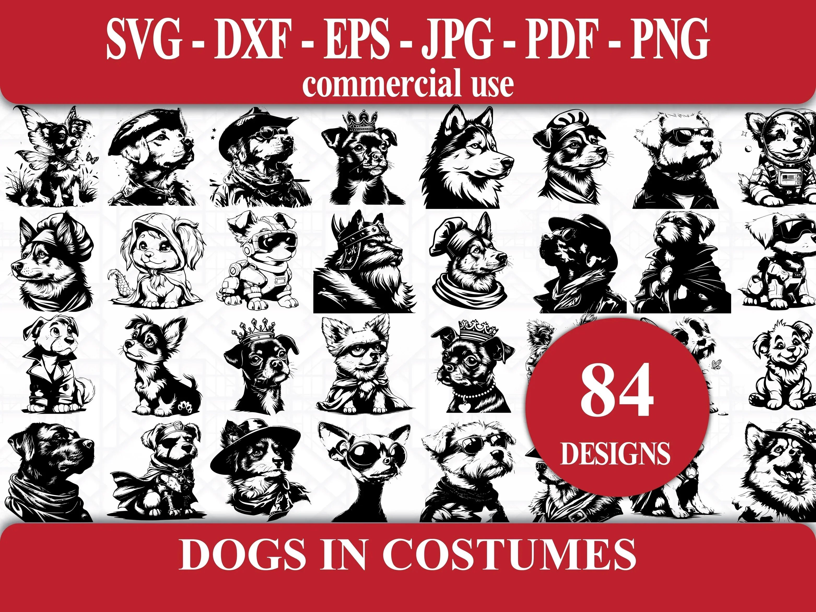Dogs In Costumes SVG Bundle