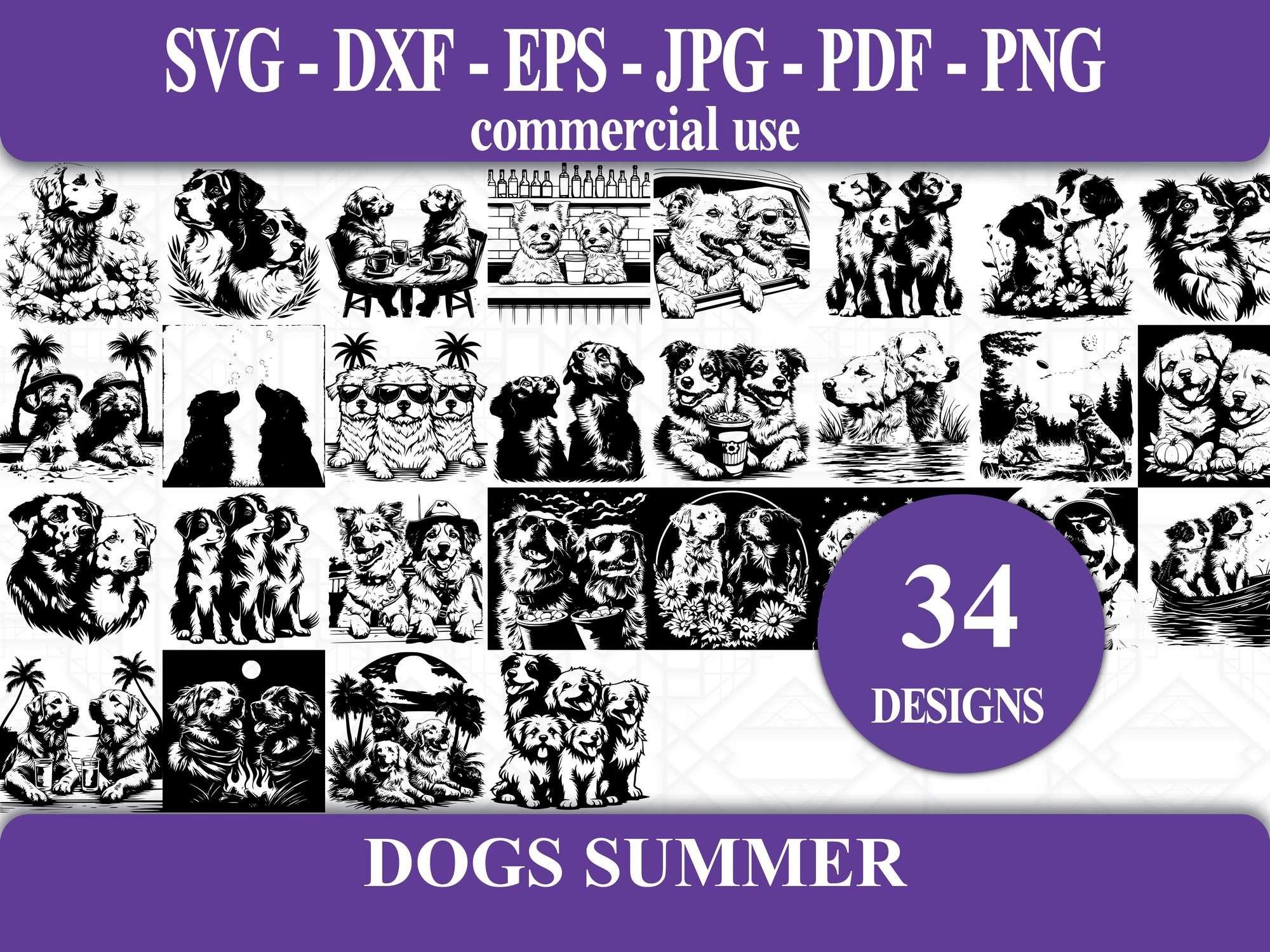 Dogs Summer SVG Bundle