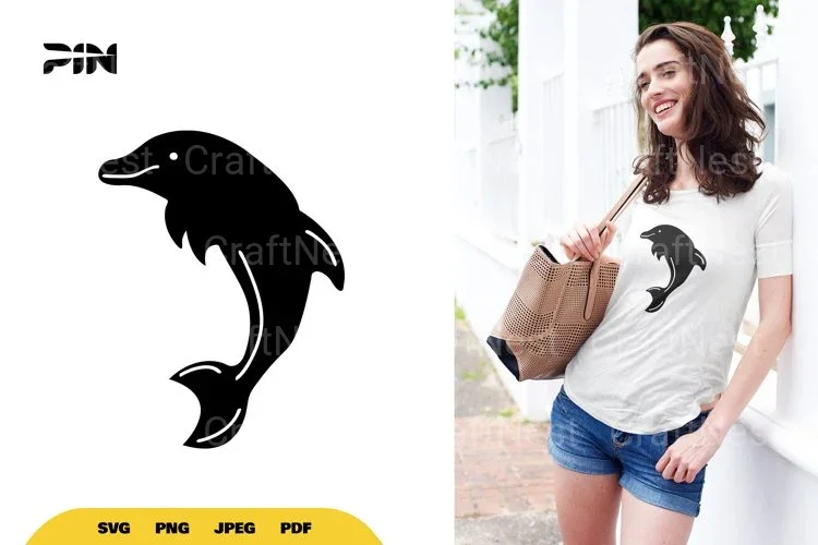 Dolphin Silhouette Clipart Bundle