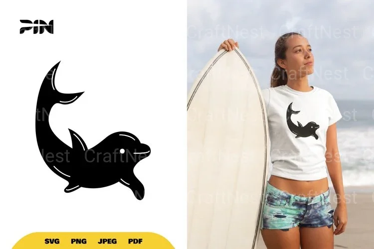 Dolphin Silhouette Clipart Bundle