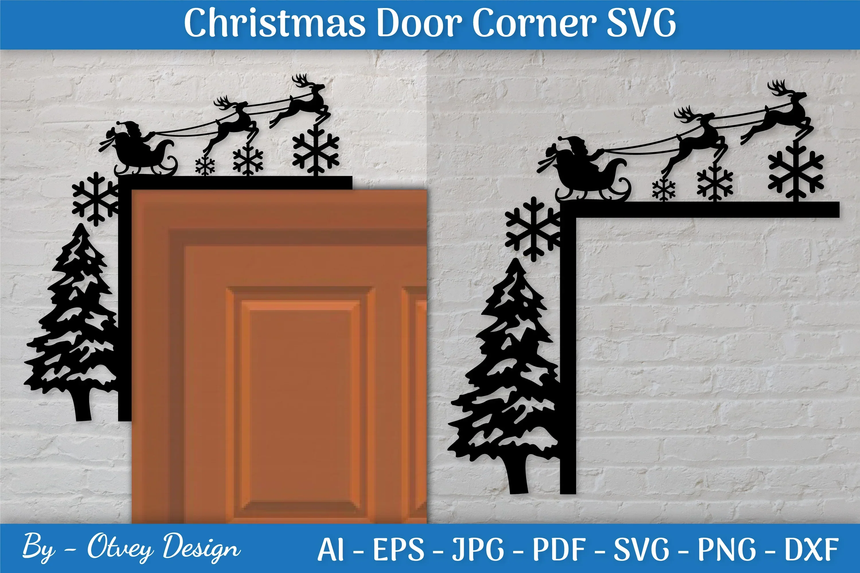 Door Corner Christmas SVG Bundle