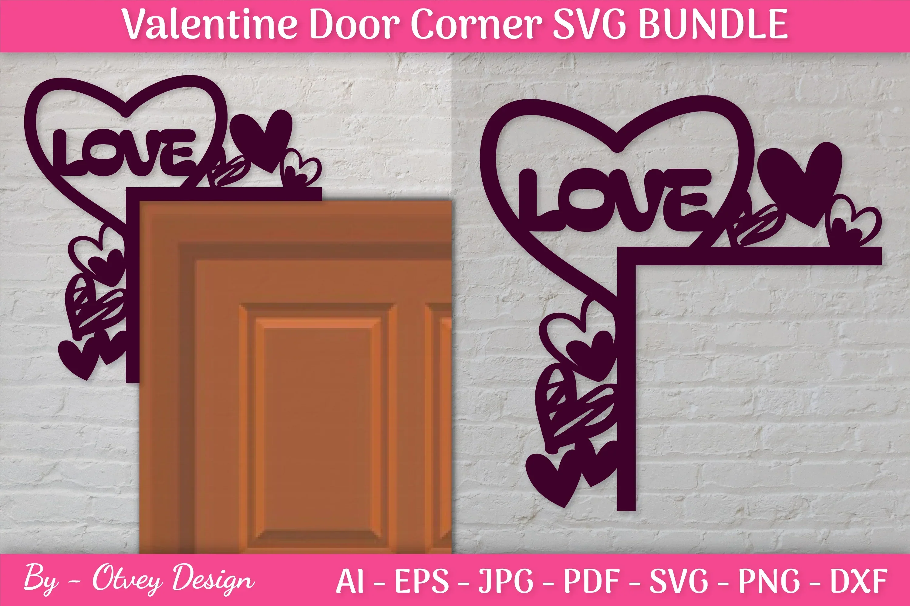 Door Corner Valentine SVG Bundle