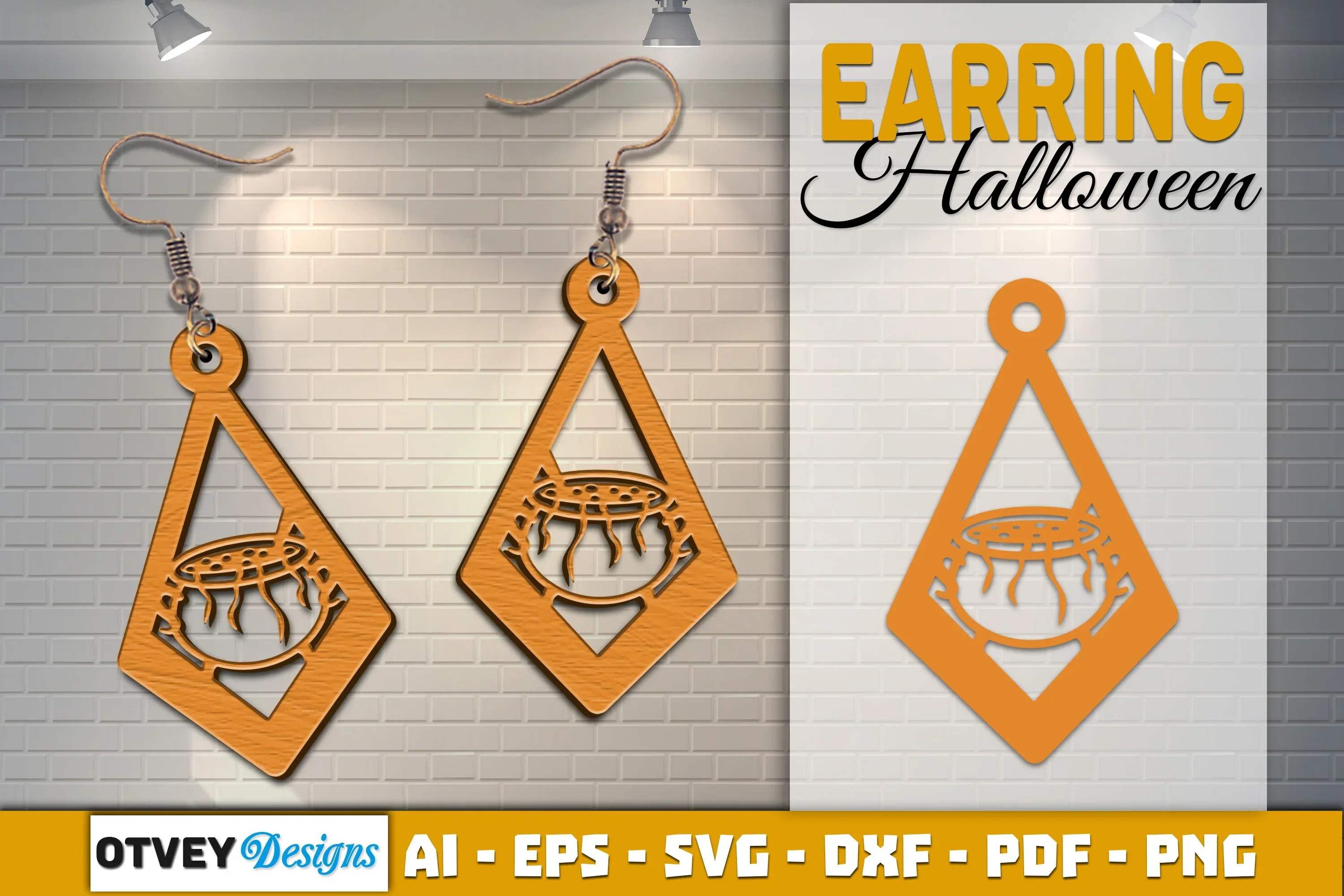 Earring Halloween Lasercut SVG Bundle - Image 2