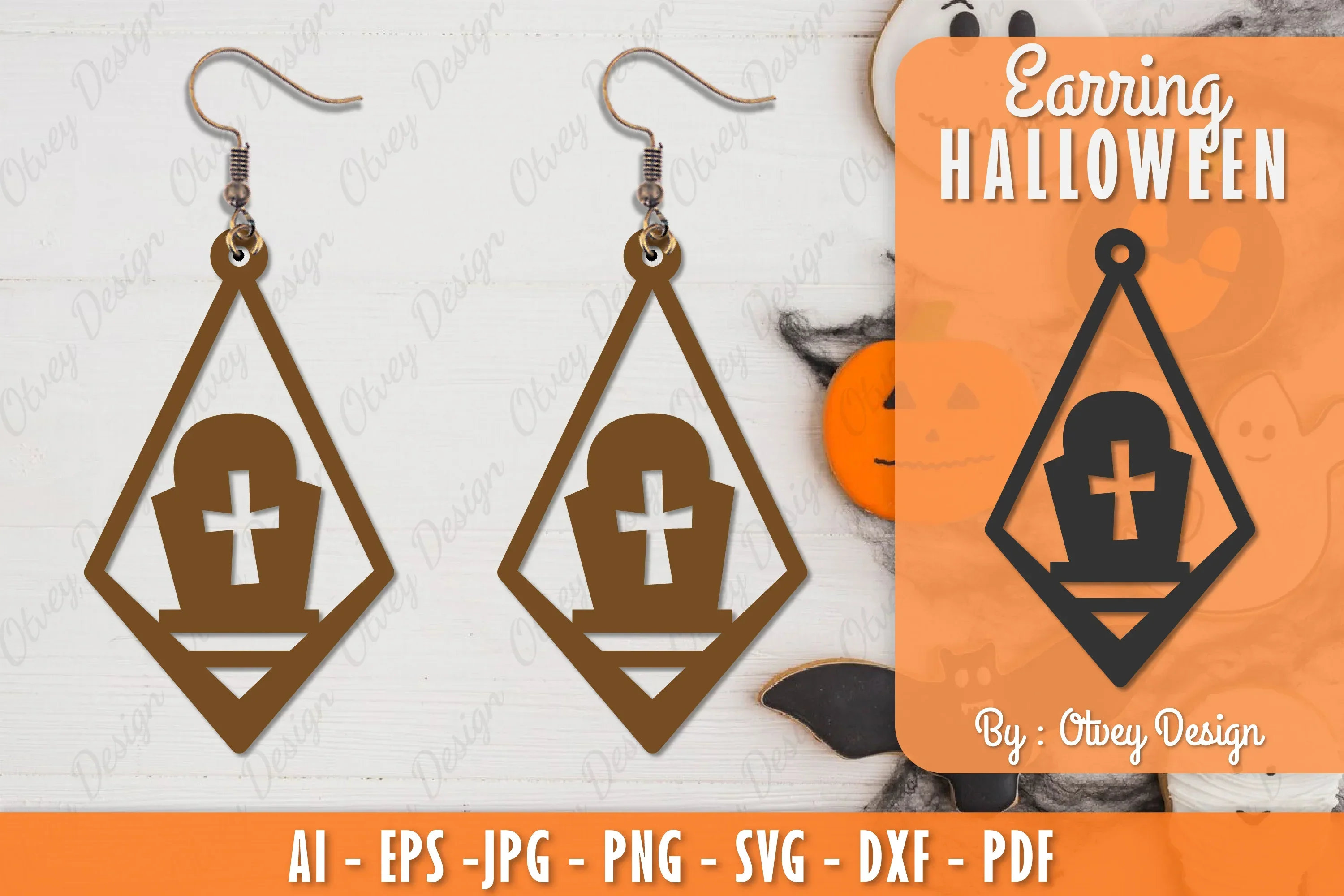 Earring Halloween Lasercut SVG Bundle