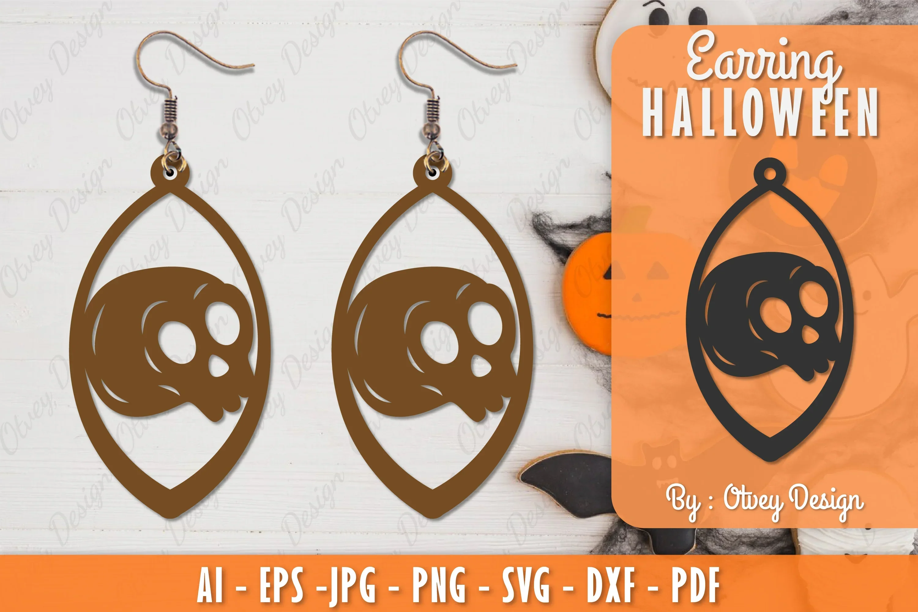 Earring Halloween Lasercut SVG Bundle
