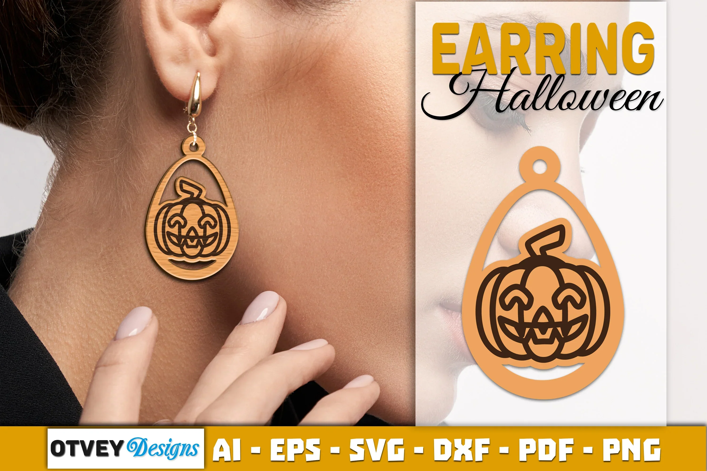 Earring Halloween Lasercut SVG Bundle