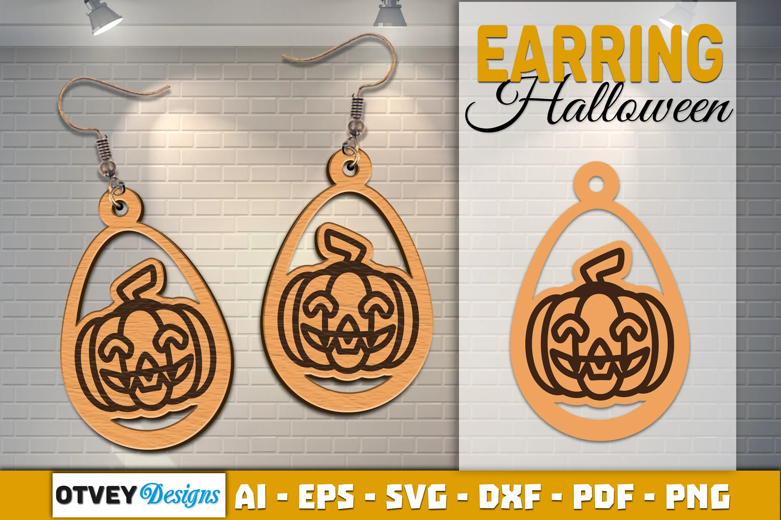 Earring Halloween Lasercut SVG Bundle - Image 2