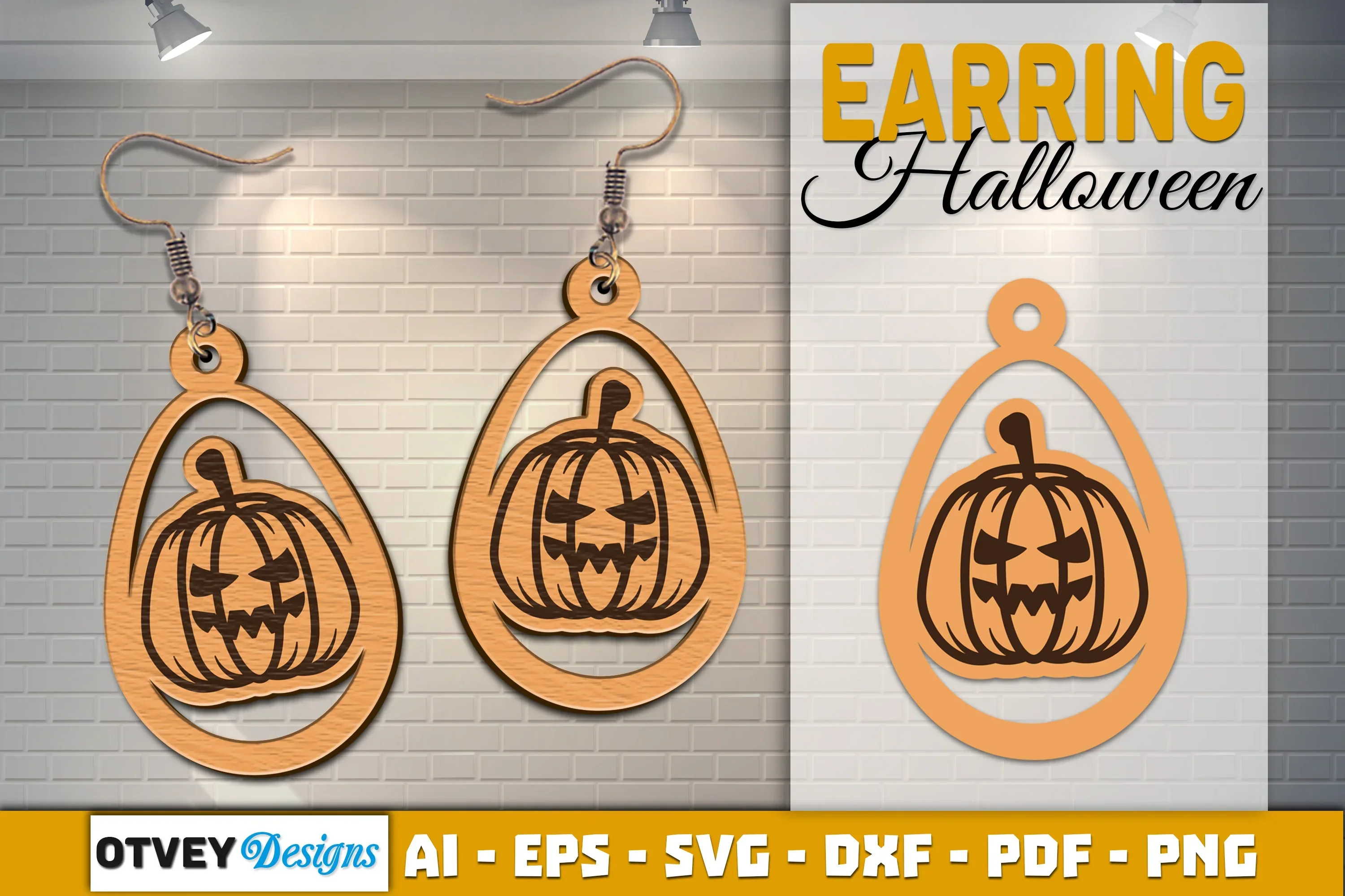 Earring Halloween Lasercut SVG Bundle - Image 2