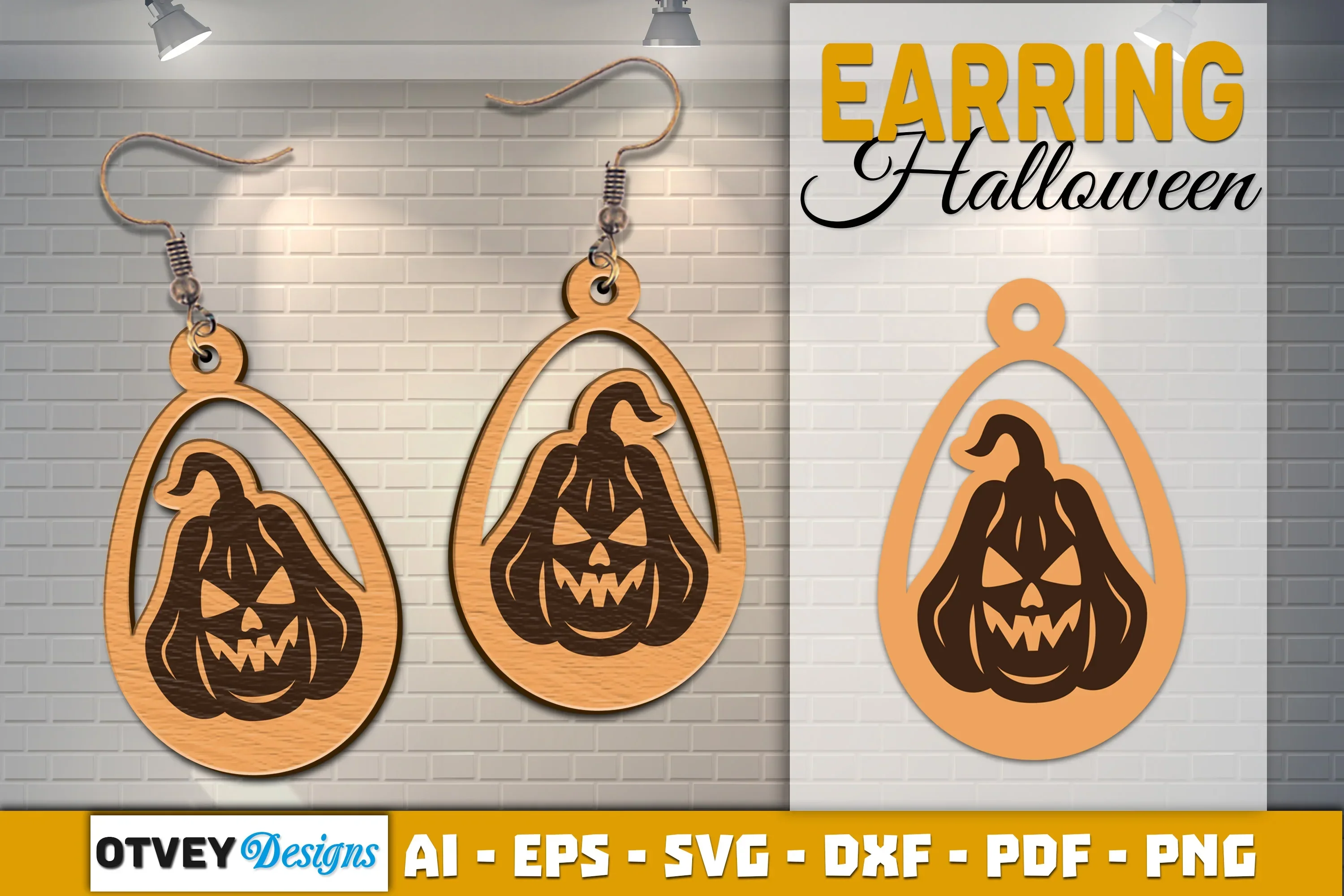 Earring Halloween Lasercut SVG Bundle - Image 2