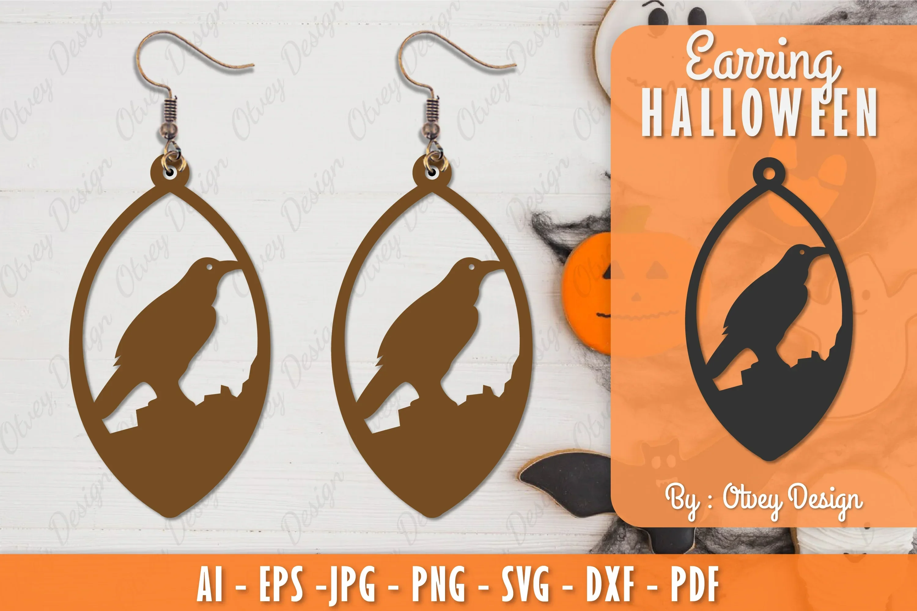 Earring Halloween Lasercut SVG Bundle