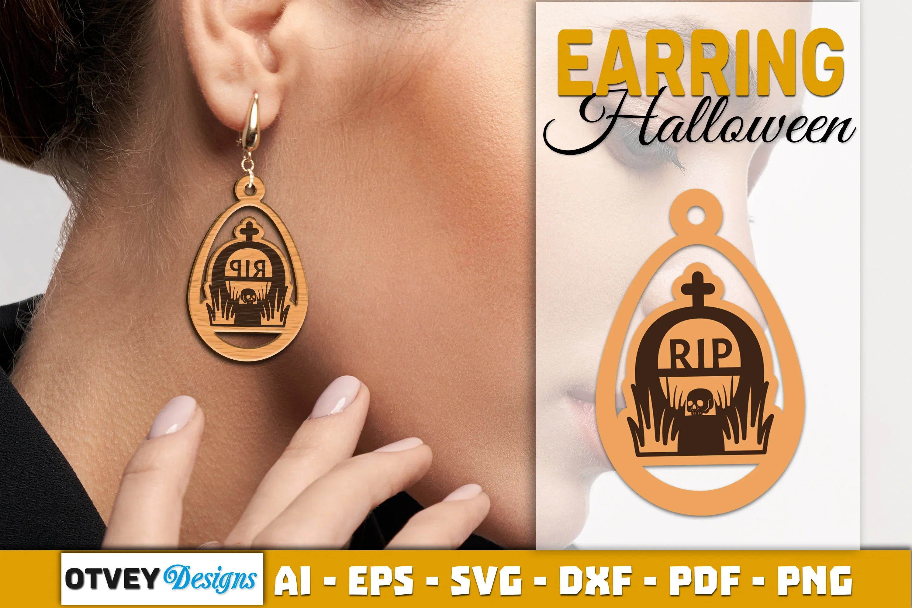 Earring Halloween Lasercut SVG Bundle