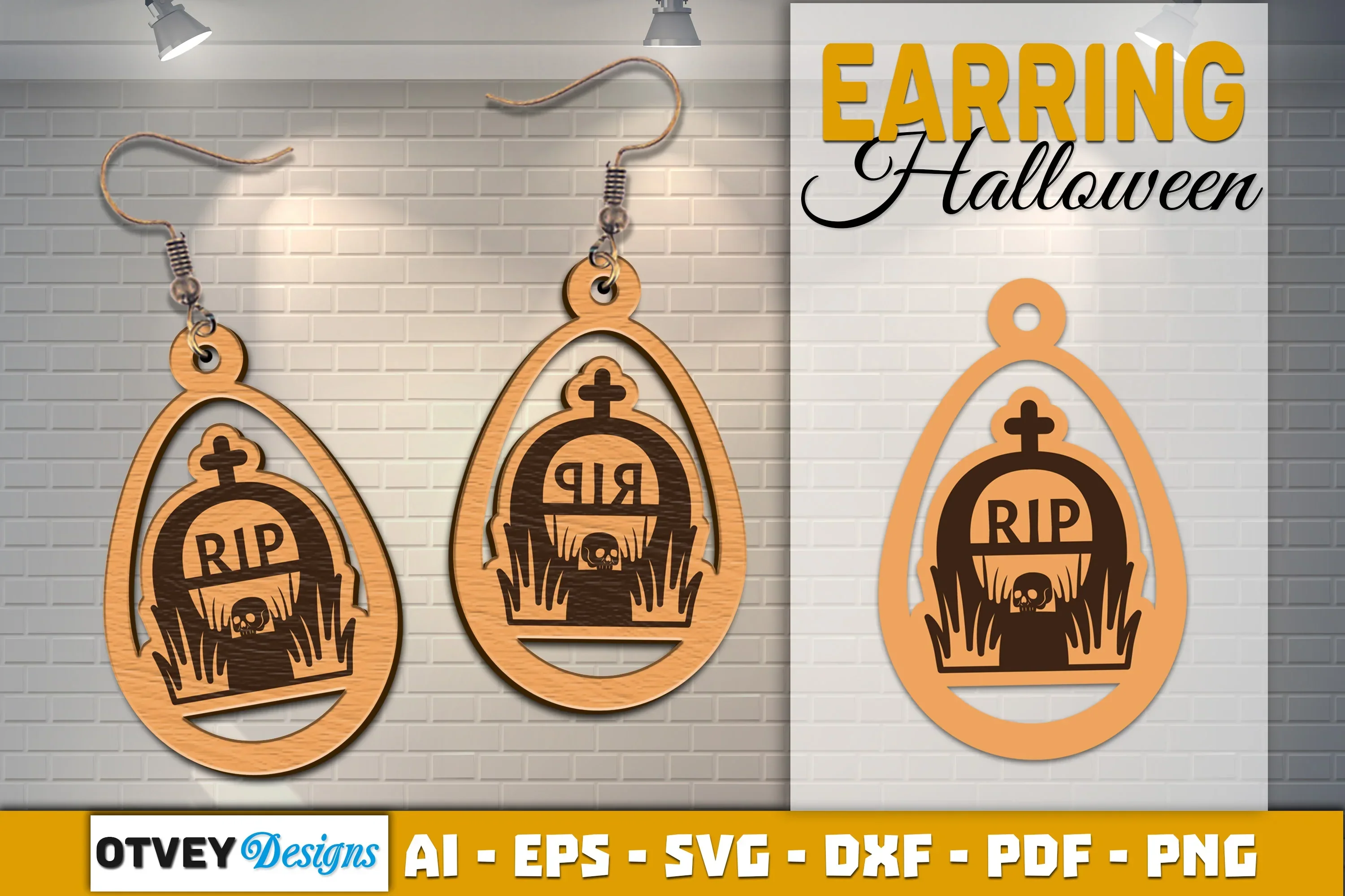 Earring Halloween Lasercut SVG Bundle - Image 2
