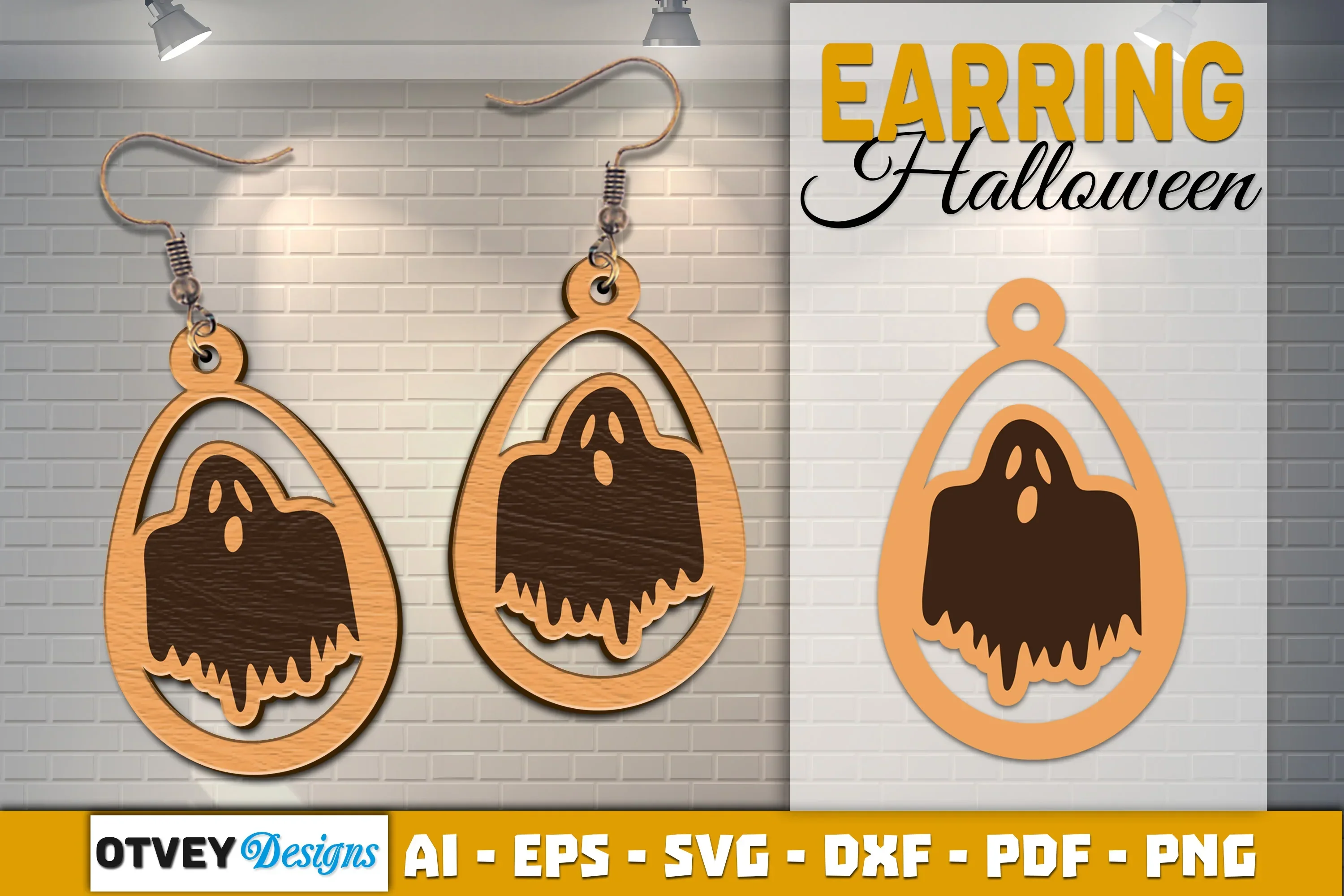 Earring Halloween Lasercut SVG Bundle - Image 2