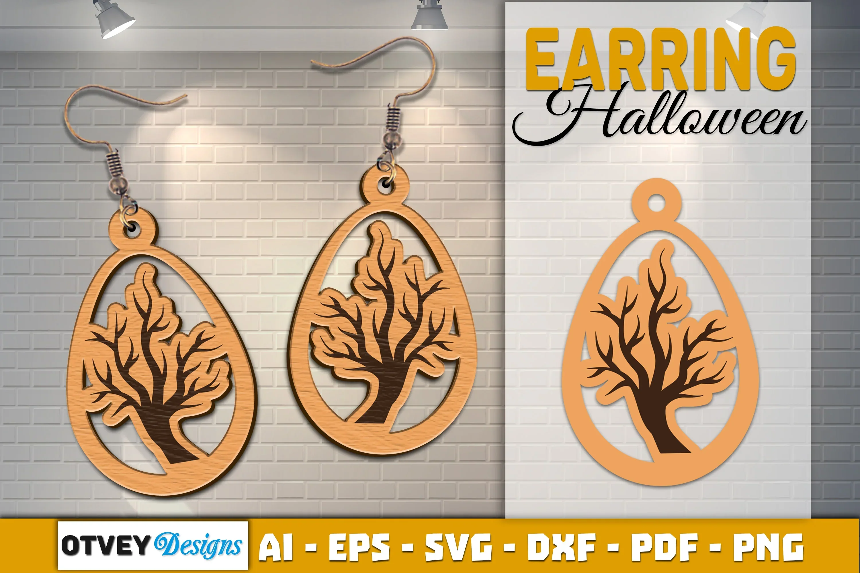 Earring Halloween Lasercut SVG Bundle - Image 2
