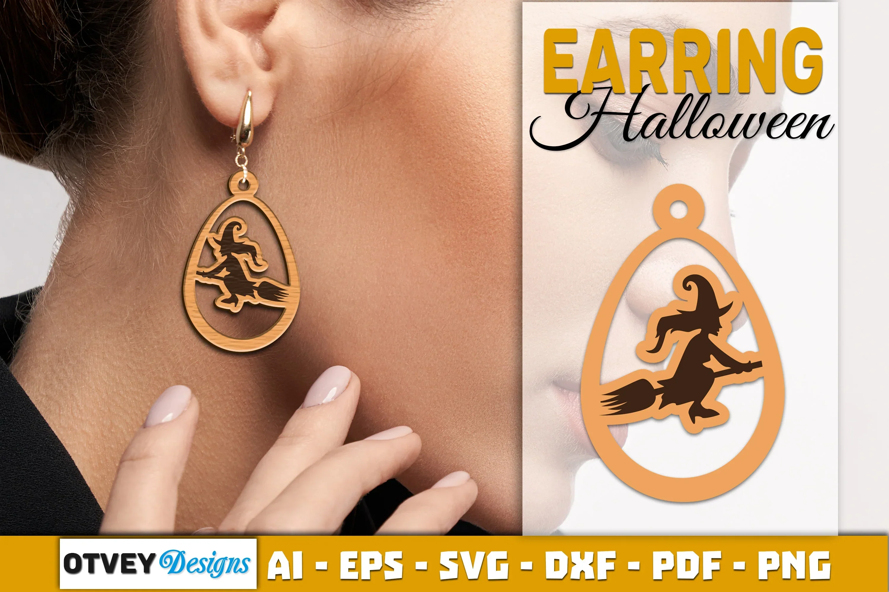 Earring Halloween Lasercut SVG Bundle