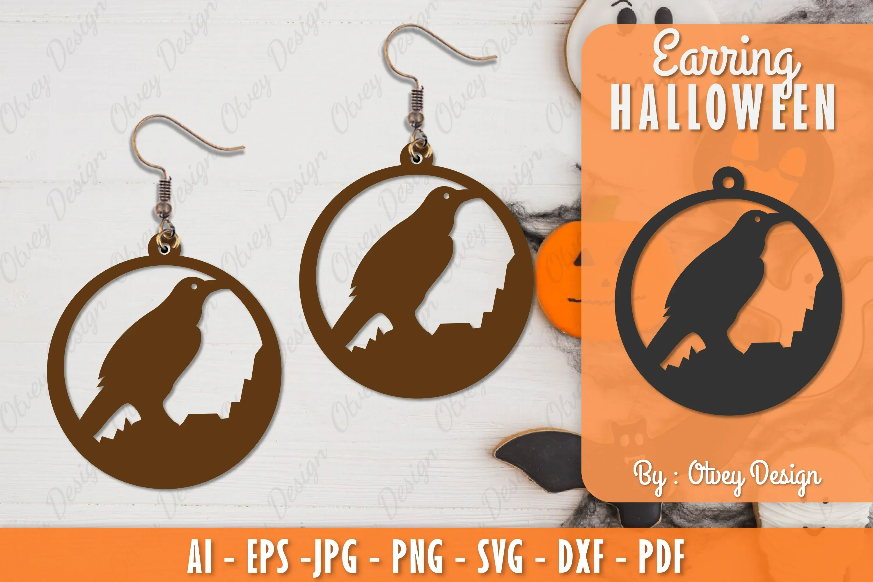 Earring Halloween Lasercut SVG Bundle