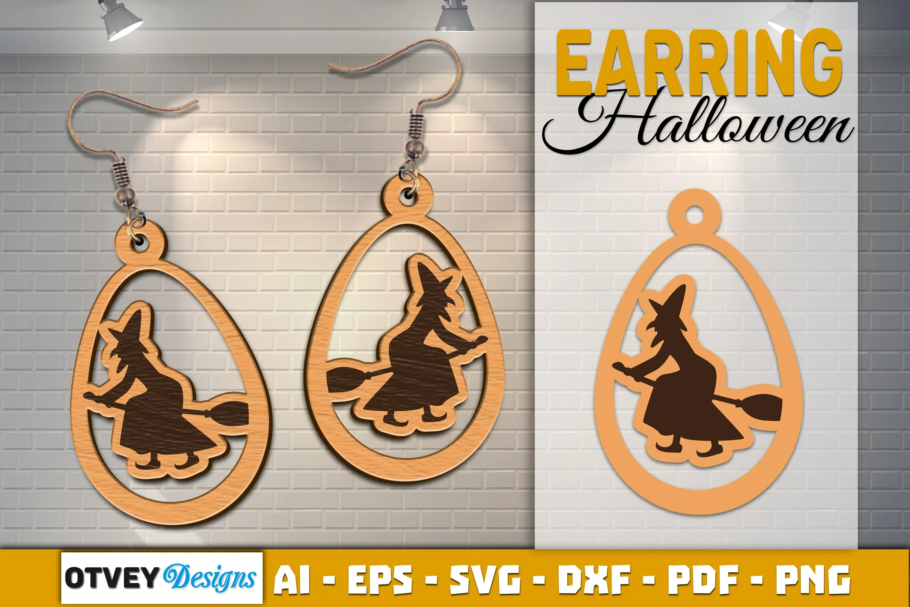 Earring Halloween Lasercut SVG Bundle - Image 2