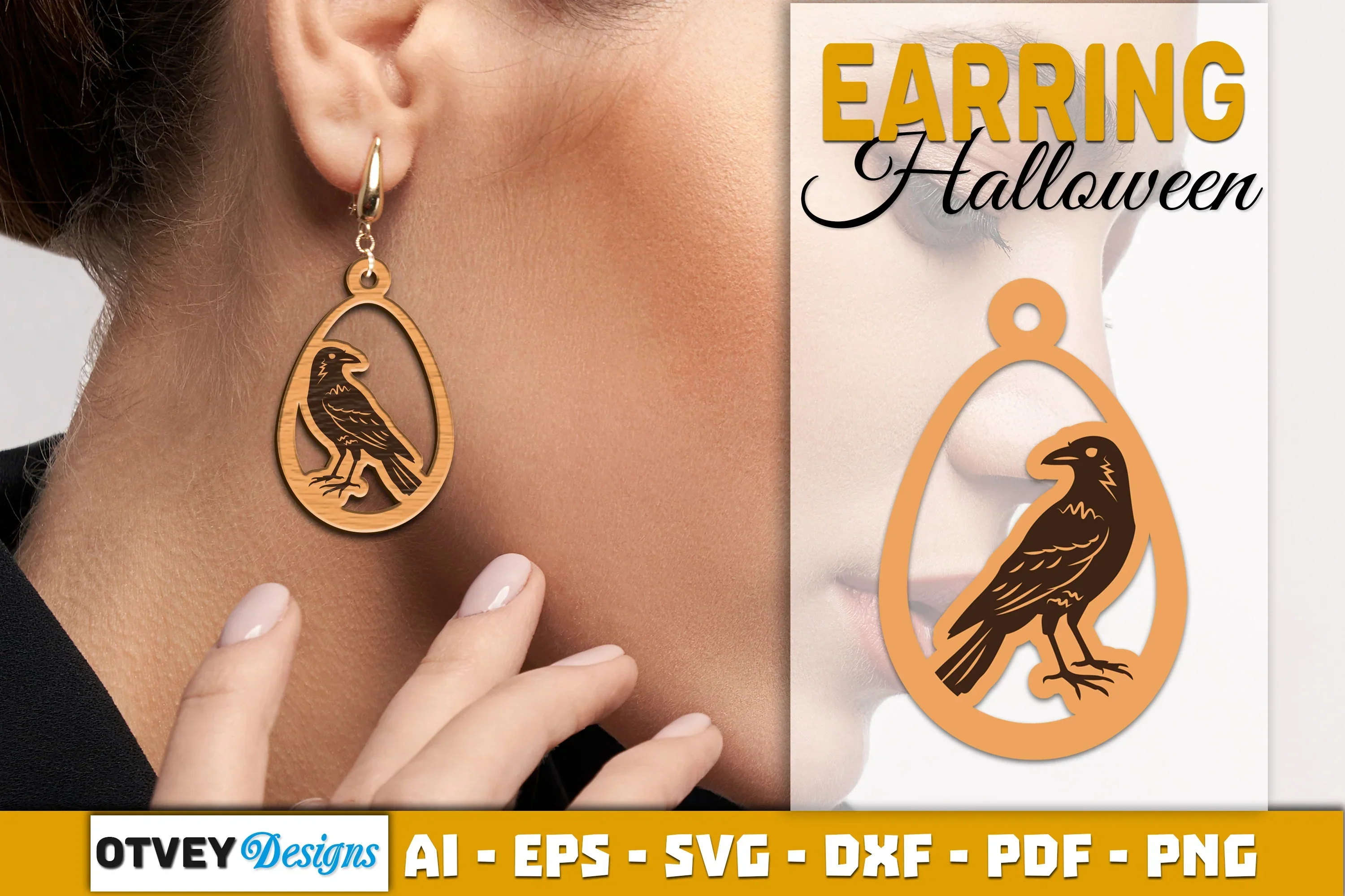 Earring Halloween Lasercut SVG Bundle