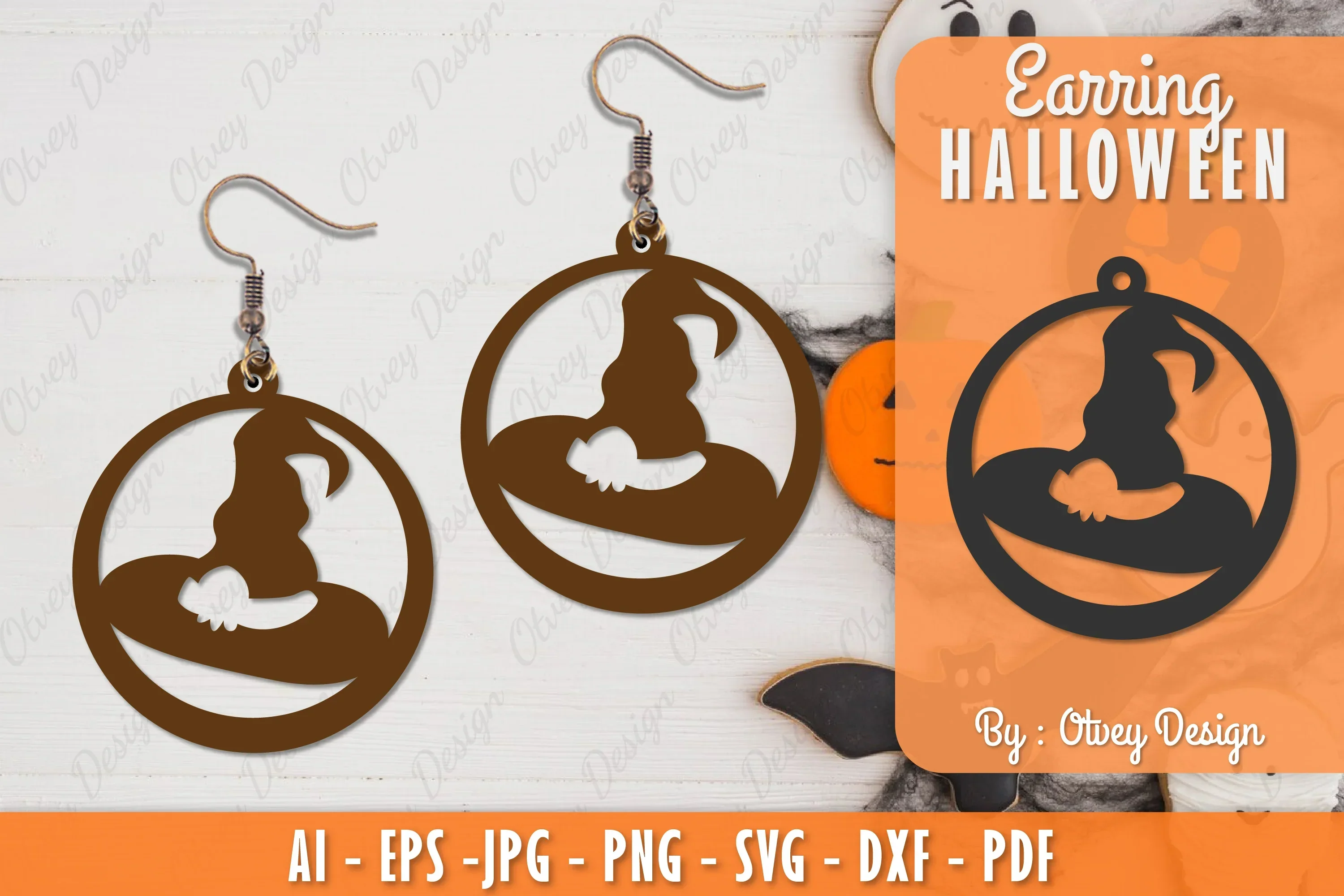 Earring Halloween Lasercut SVG Bundle