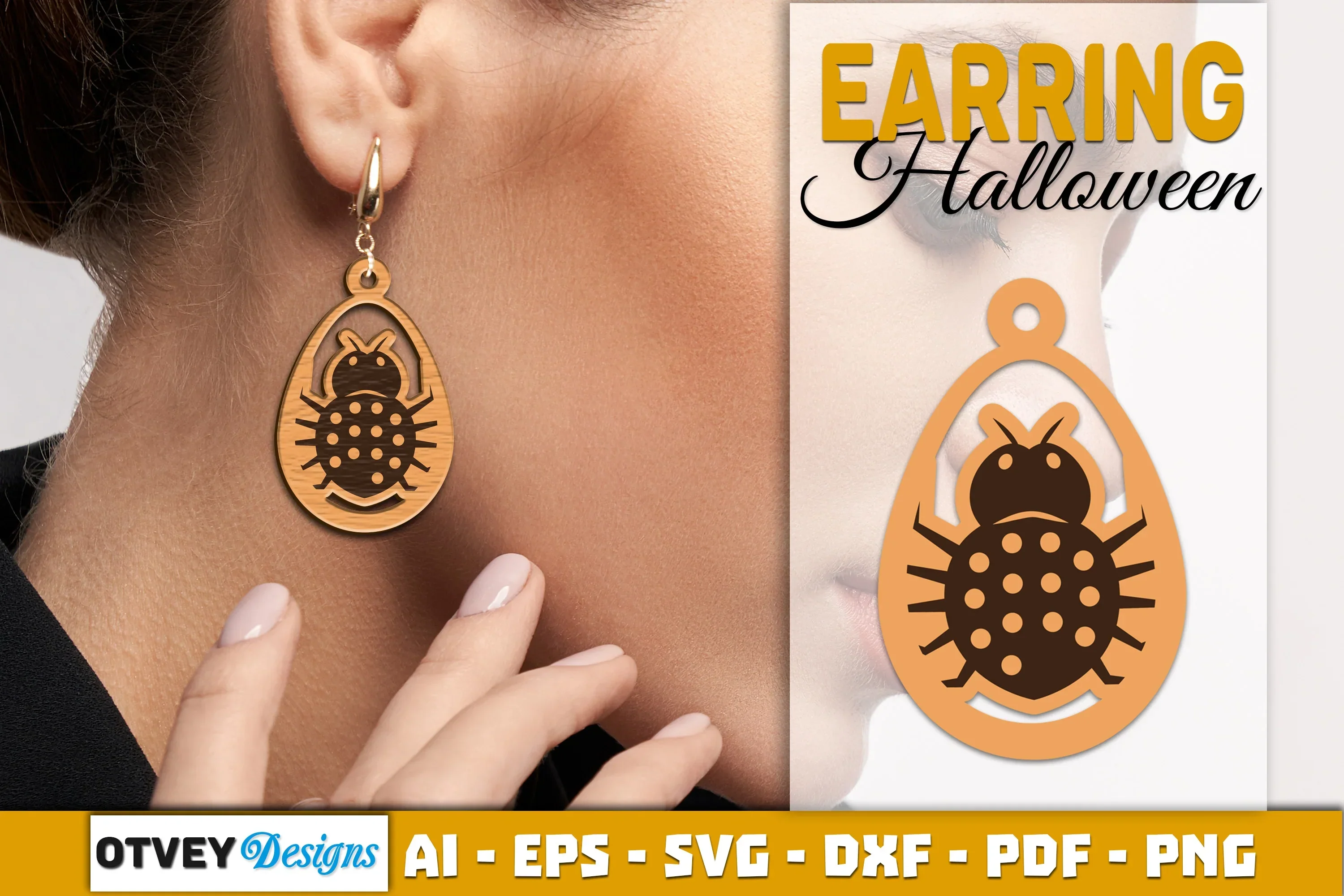 Earring Halloween Lasercut SVG Bundle