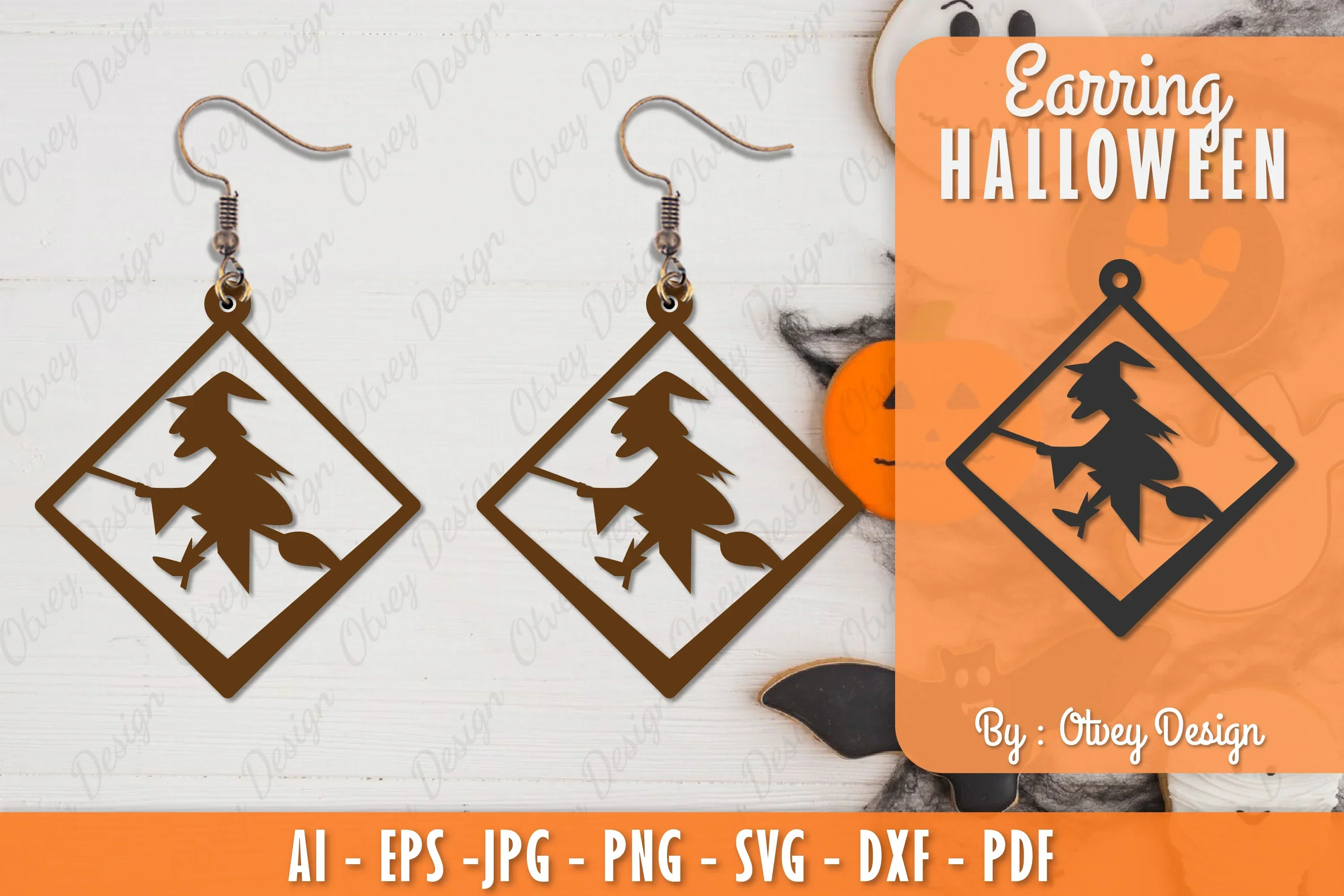 Earring Halloween Lasercut SVG Bundle