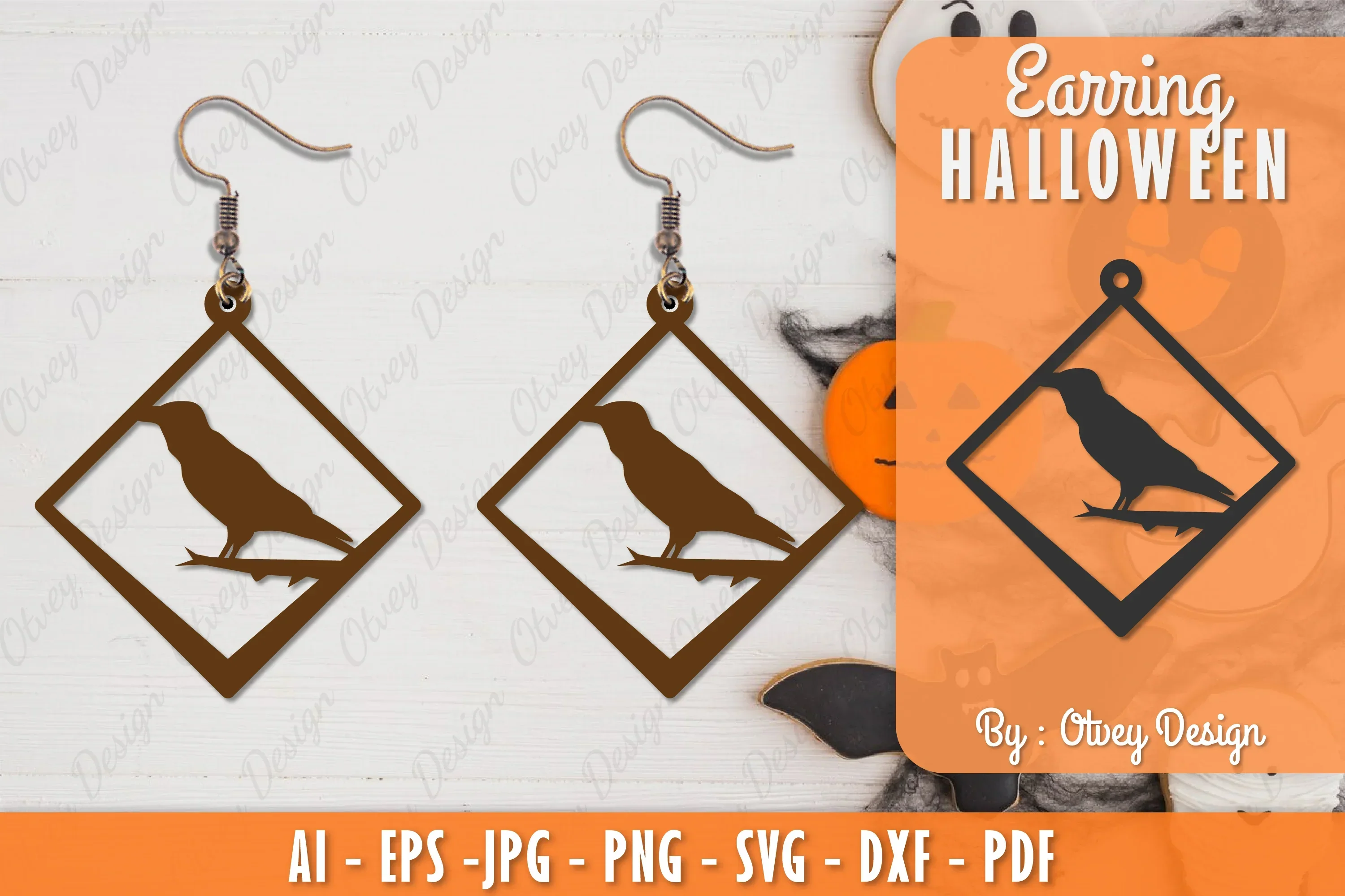 Earring Halloween Lasercut SVG Bundle