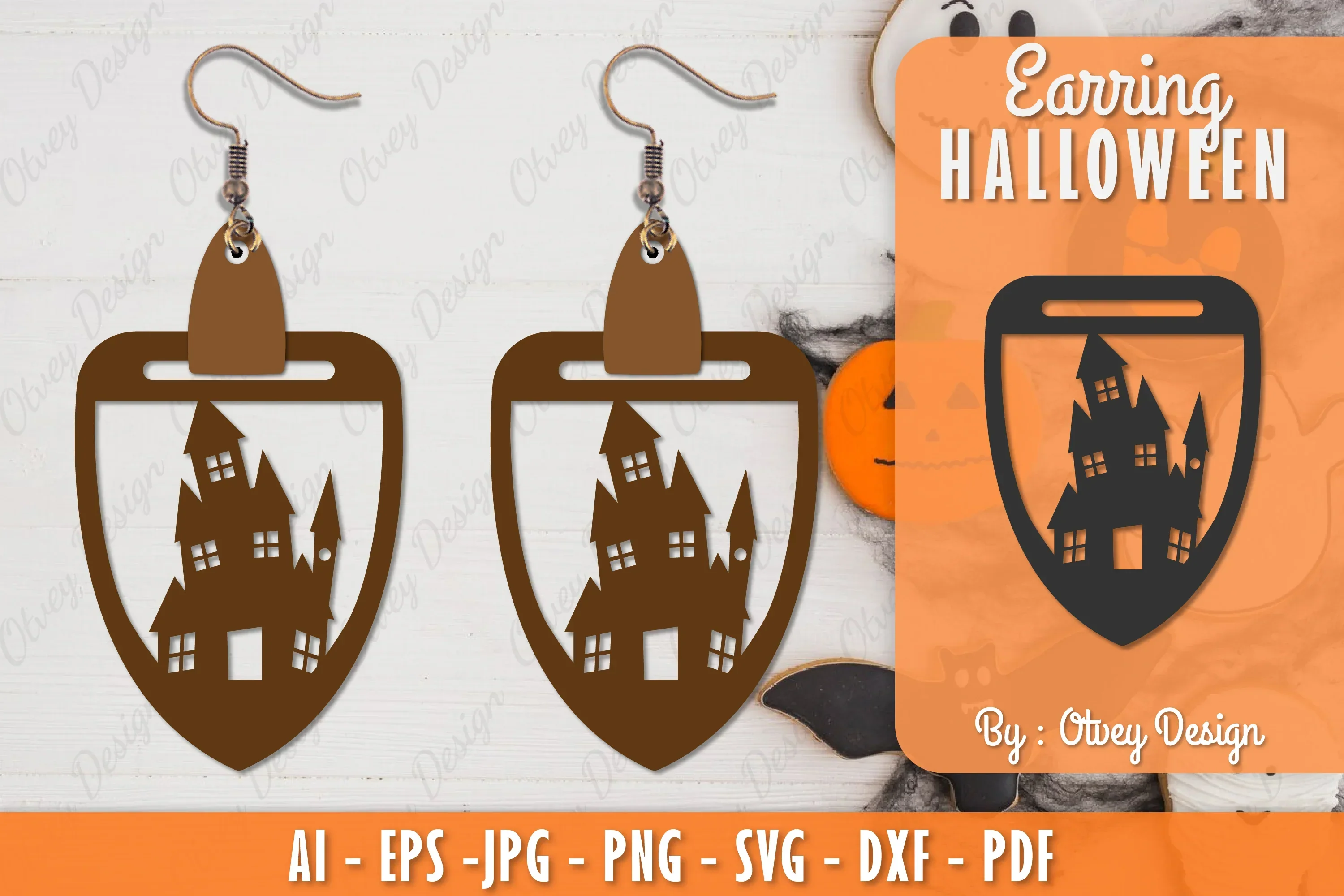Earring Halloween Lasercut SVG Bundle