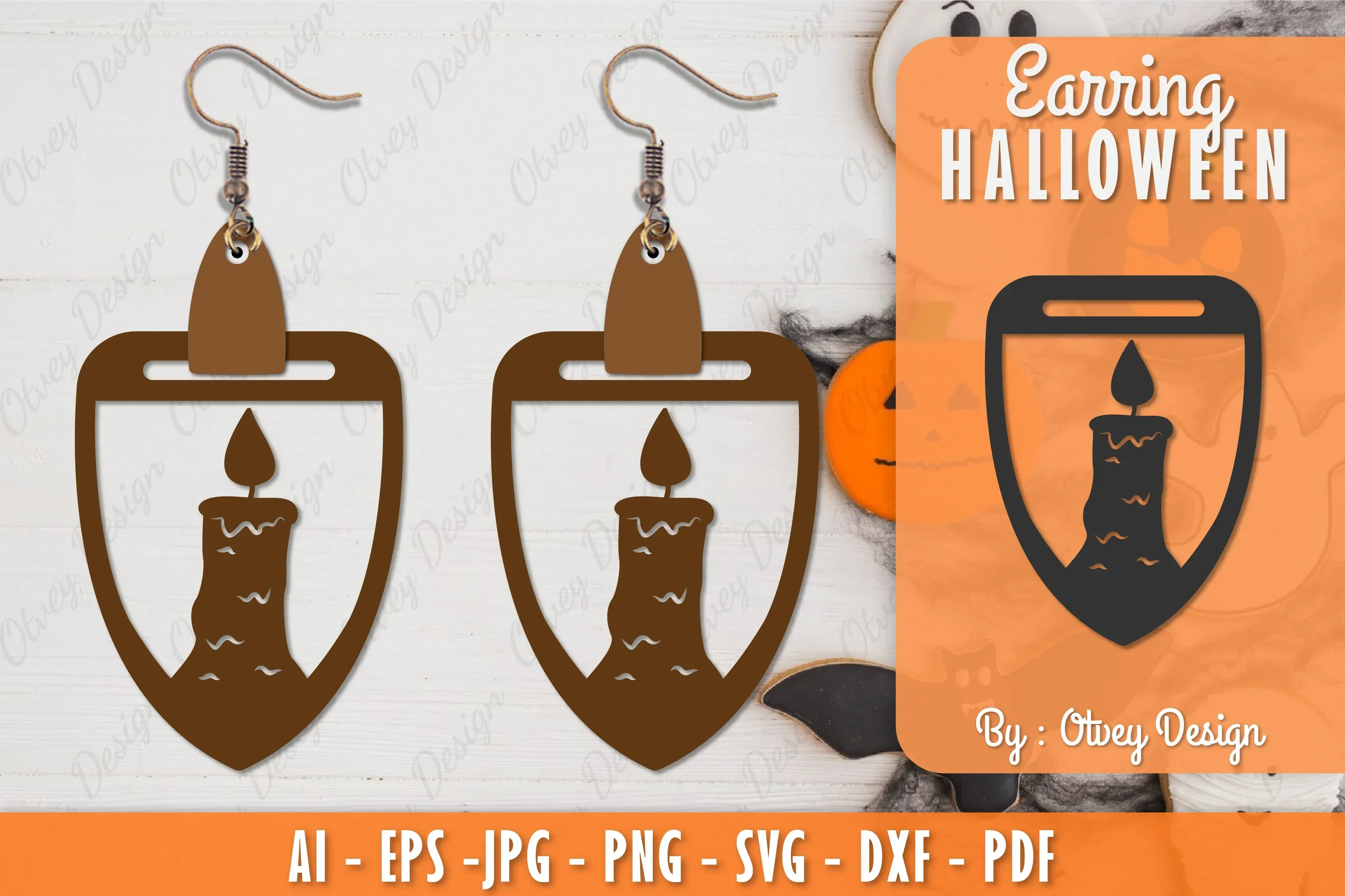 Earring Halloween Lasercut SVG Bundle