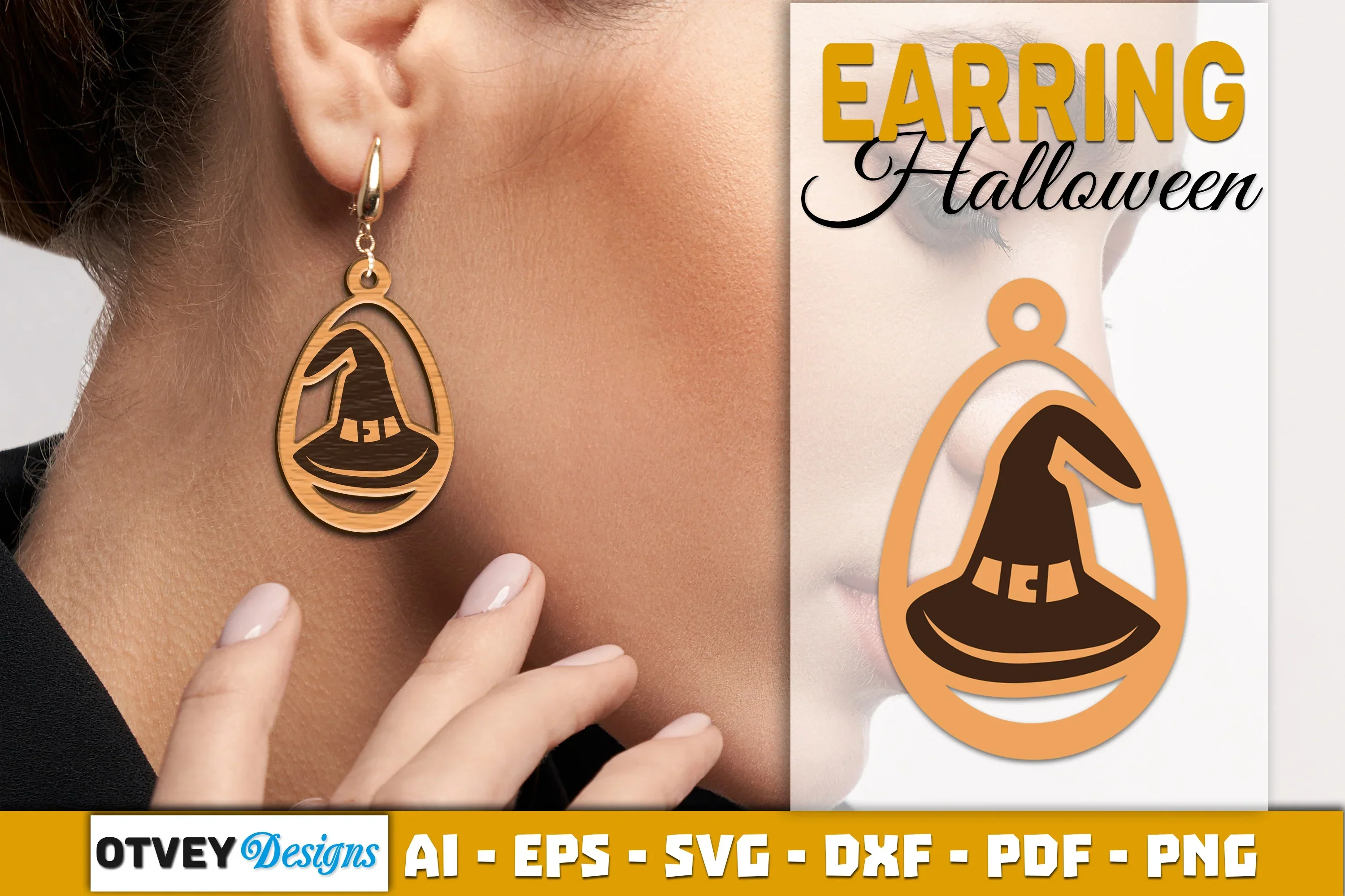Earring Halloween Lasercut SVG Bundle