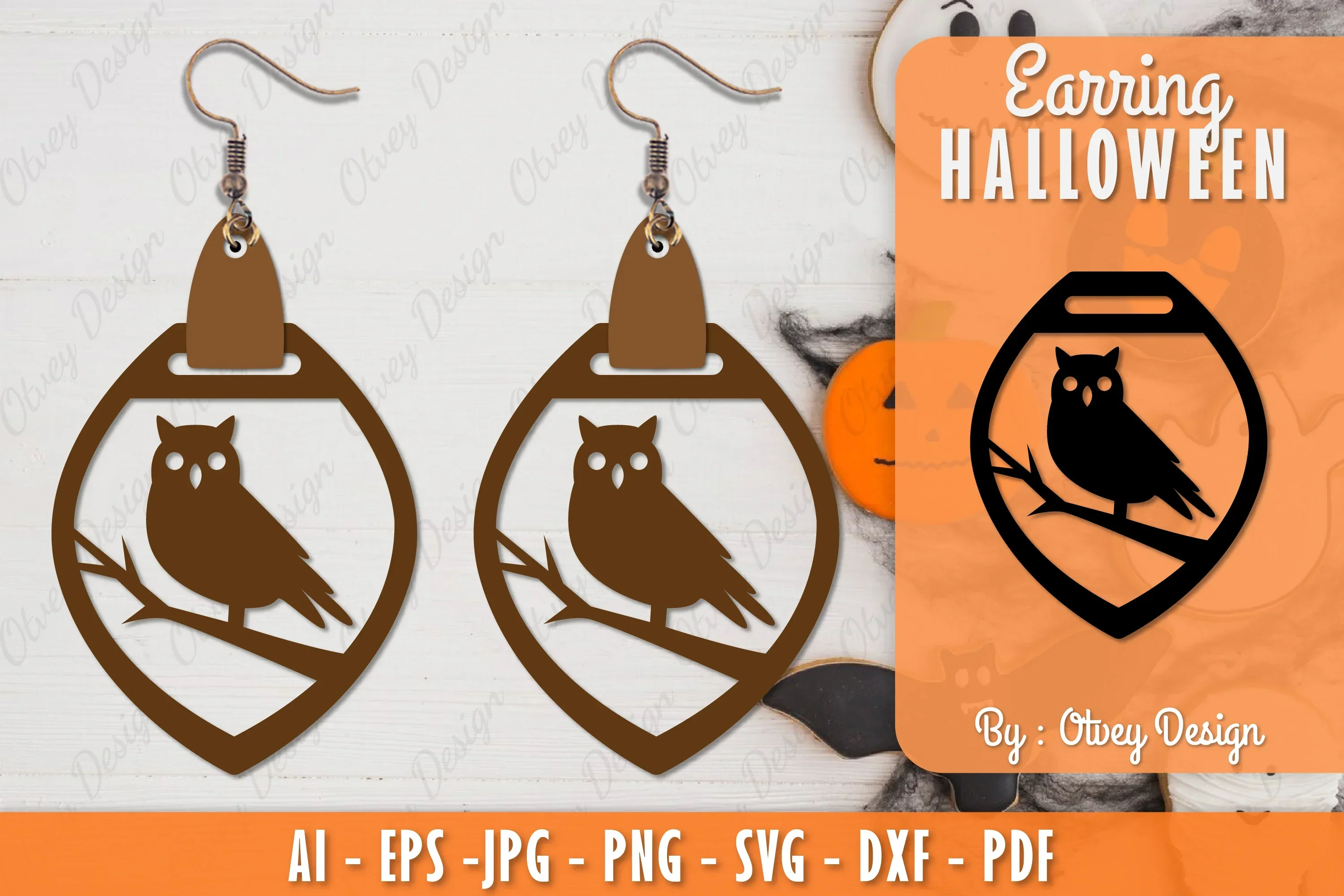 Earring Halloween Lasercut SVG Bundle