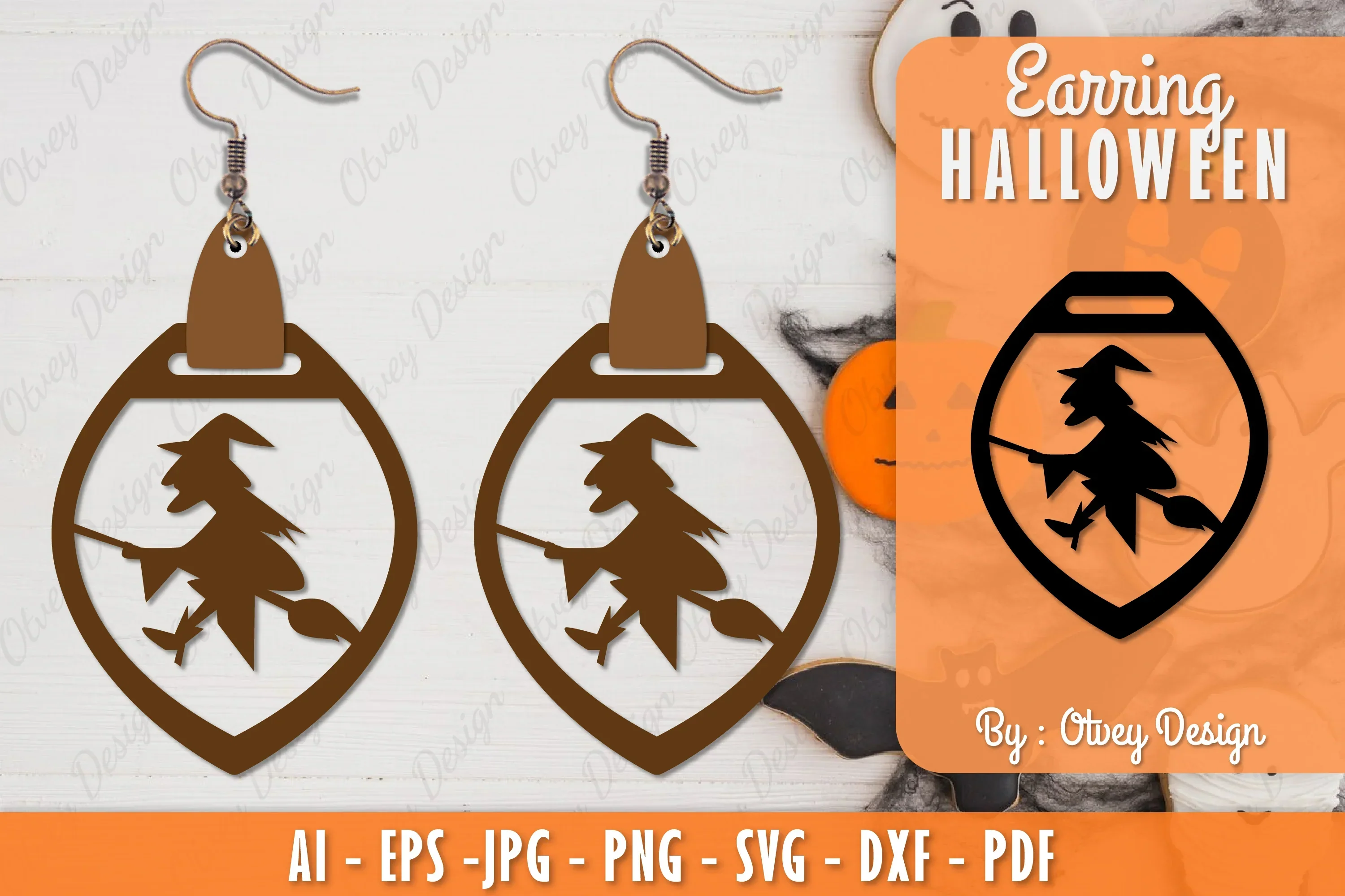 Earring Halloween Lasercut SVG Bundle