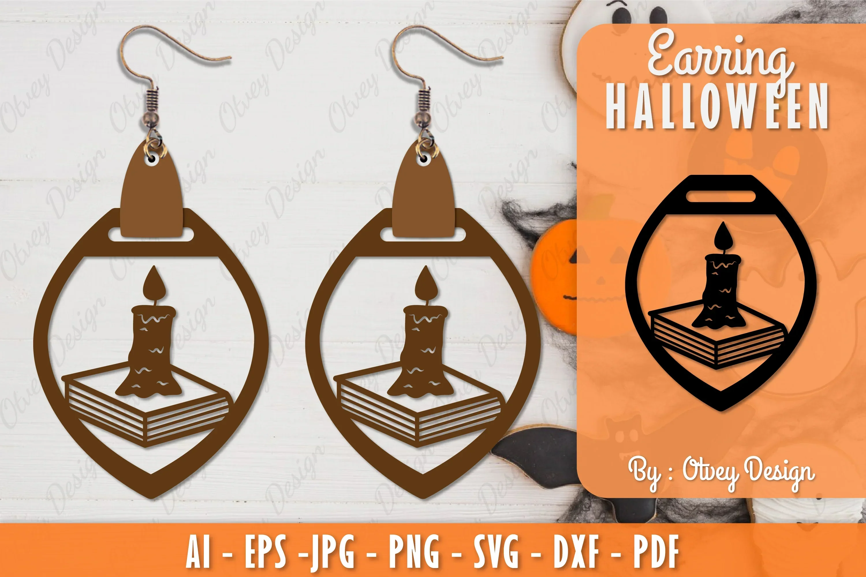 Earring Halloween Lasercut SVG Bundle
