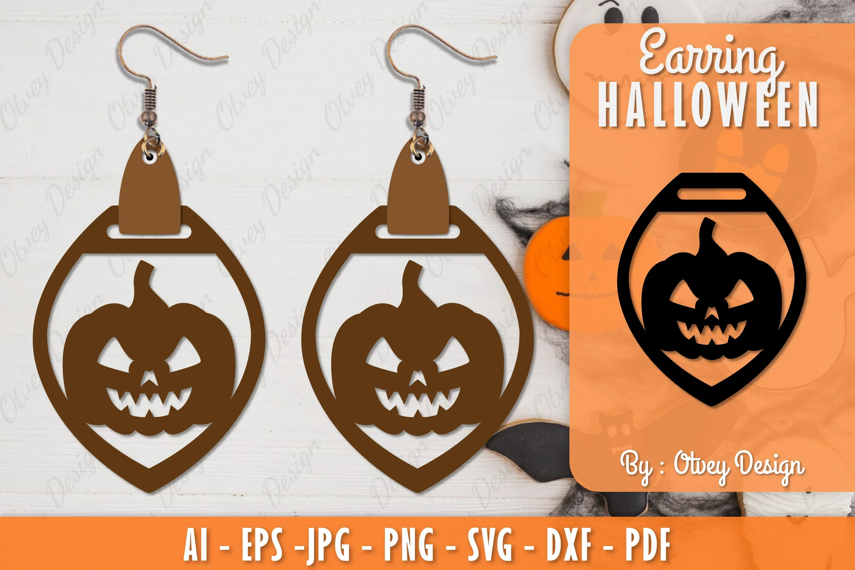 Earring Halloween Lasercut SVG Bundle