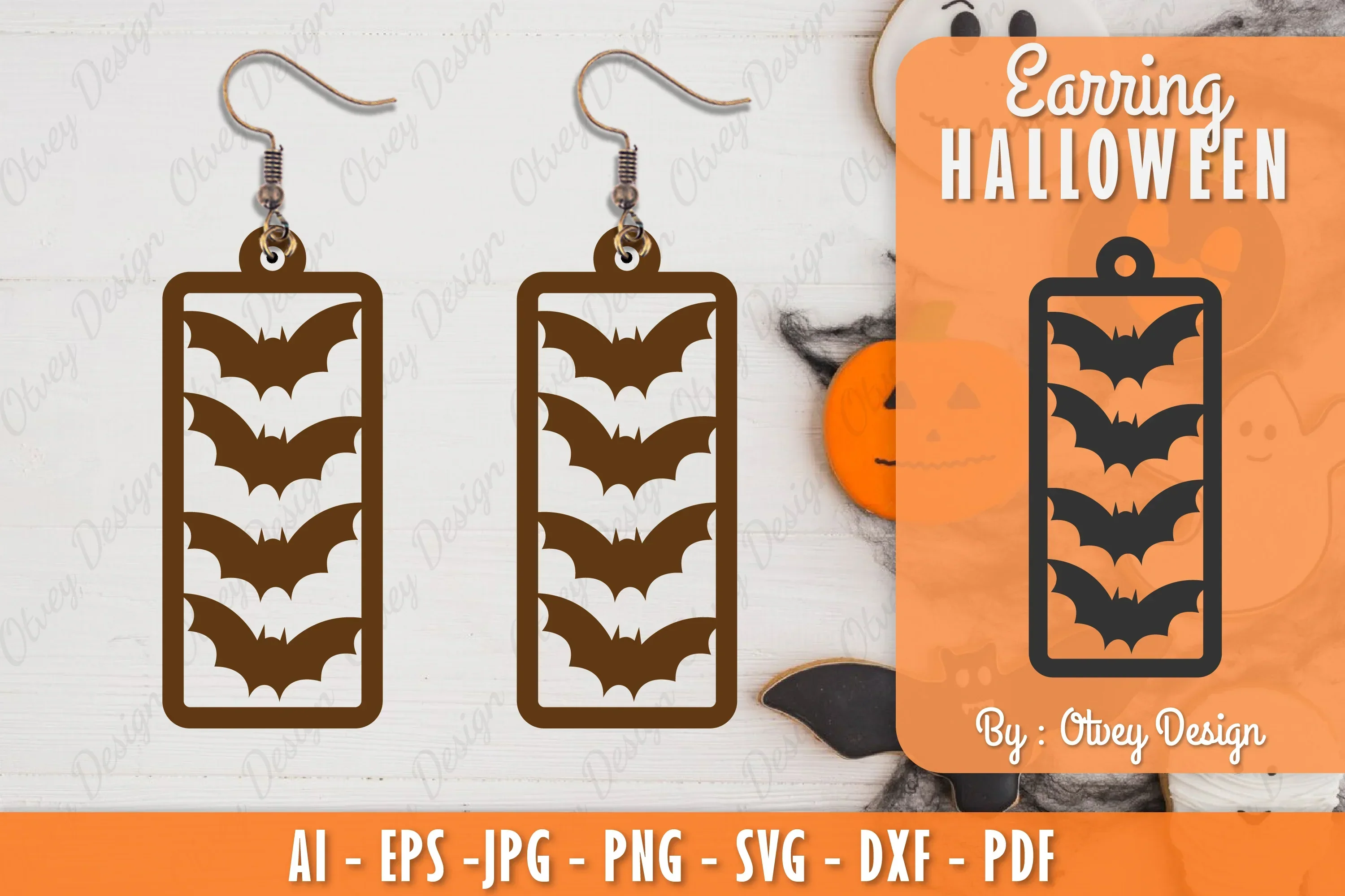 Earring Halloween Lasercut SVG Bundle