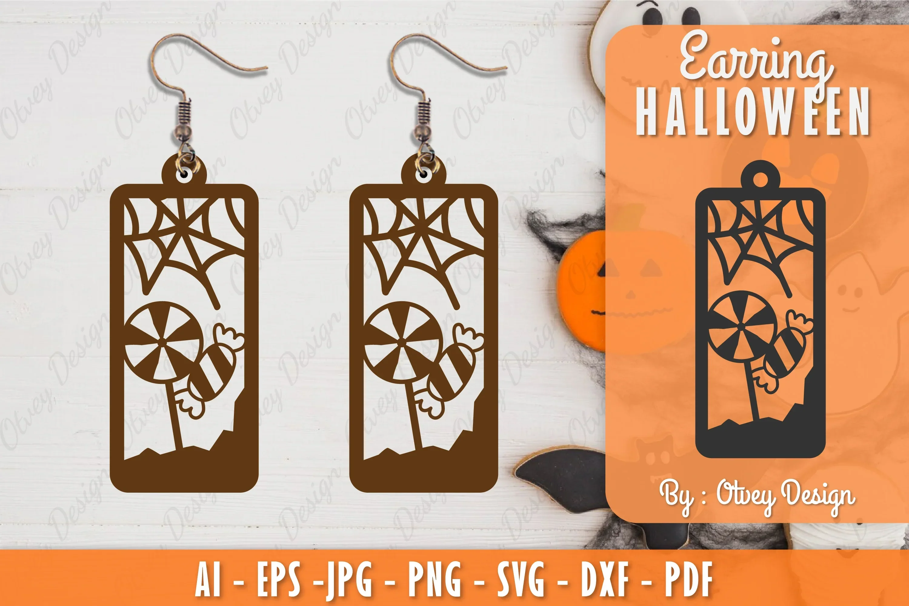 Earring Halloween Lasercut SVG Bundle